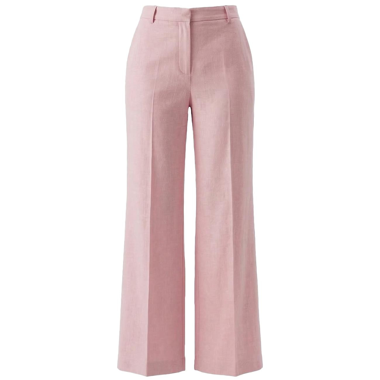 Pantalone Palazzo Drill Cotone Stretch AP0235 U42 LIGHT PINK GOODMATCH 
