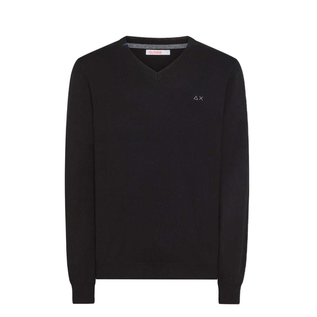 Maglia Con Scollo A V Uomo Nero K43102 11 NERO SUN68 