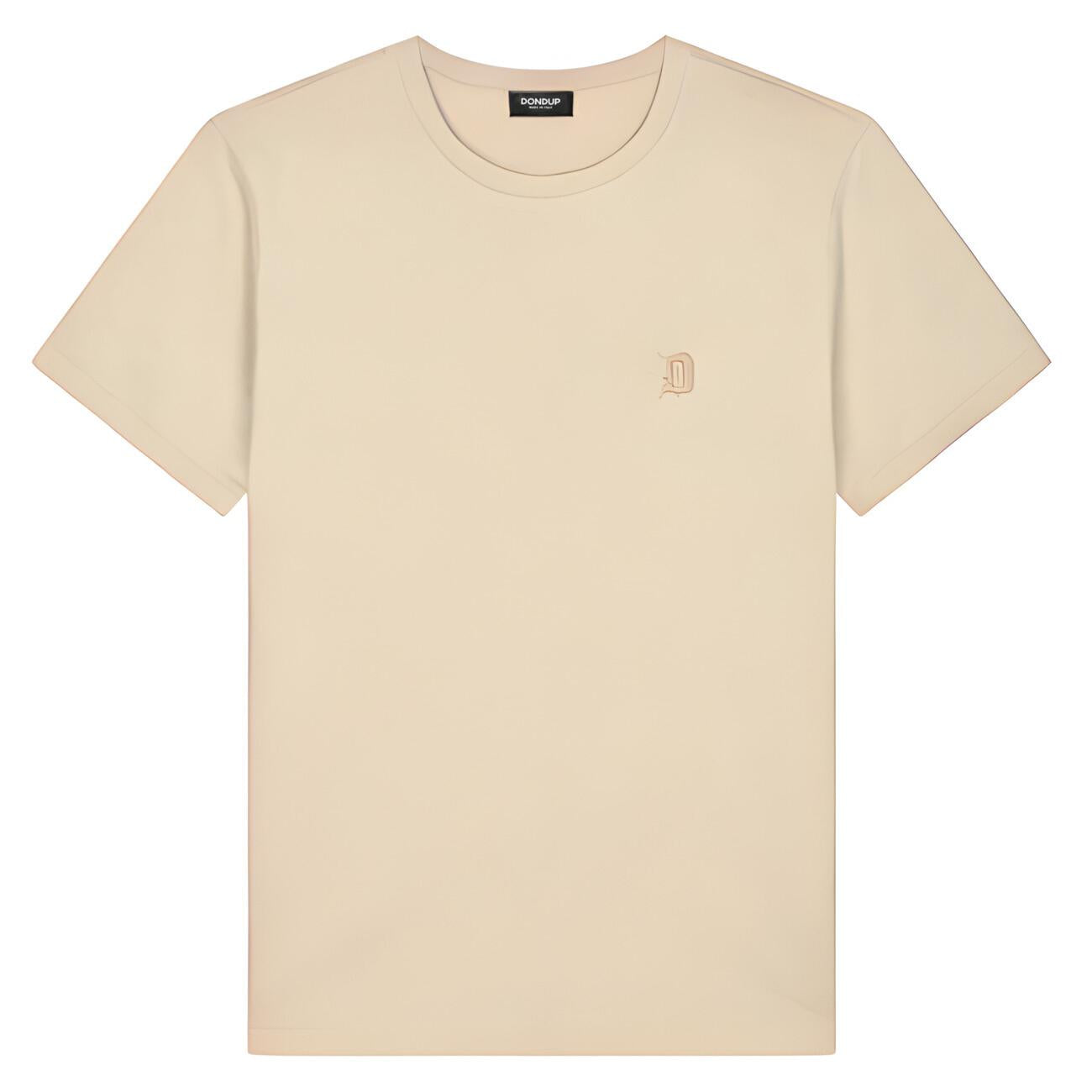 T-Shirt Girocollo US198JF0309UFS6 010 BEIGE DONDUP 