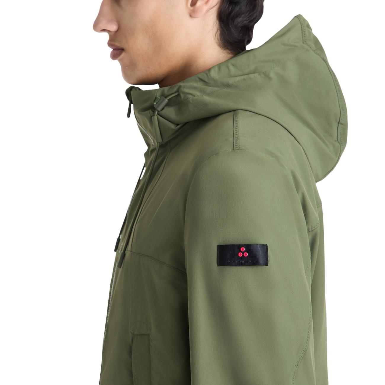 Giacca Uyapo Hybrid Con Cappuccio PEU5746 01192031 471 VERDE MILITARE PEUTEREY 