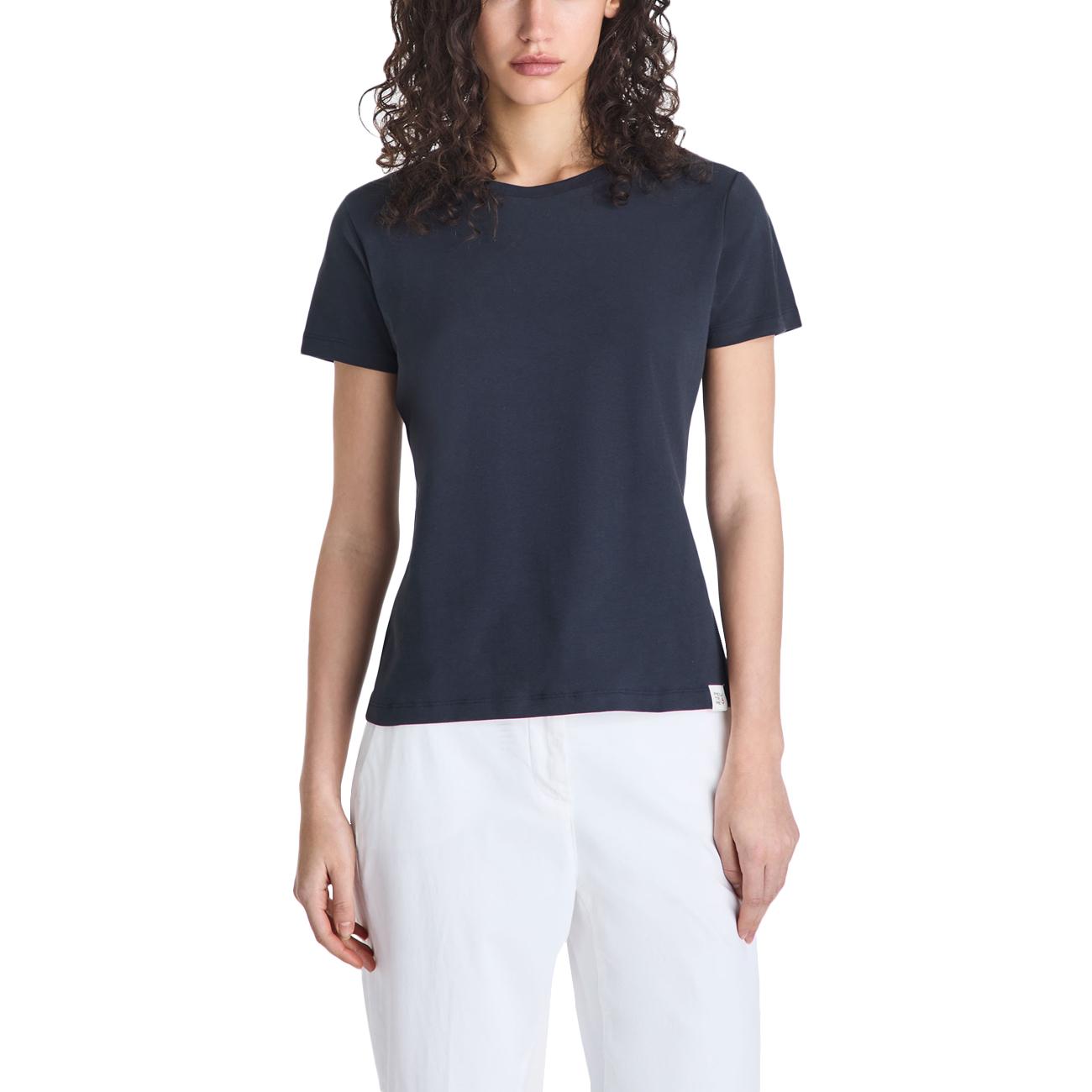 T-shirt Menta 04 In Cotone PED5664 99012414 215 BLU PEUTEREY 