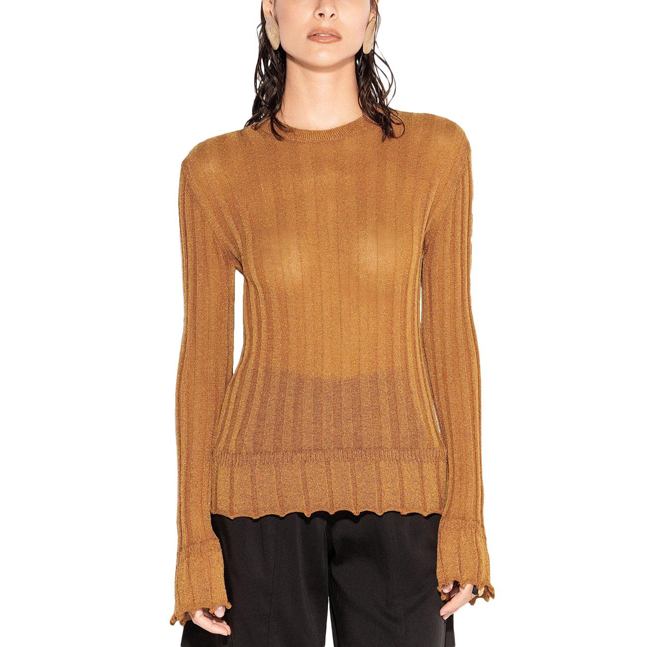 Maglia Con Maniche Extra Lunghe MGKD13281 CAMMELLO AKEP 