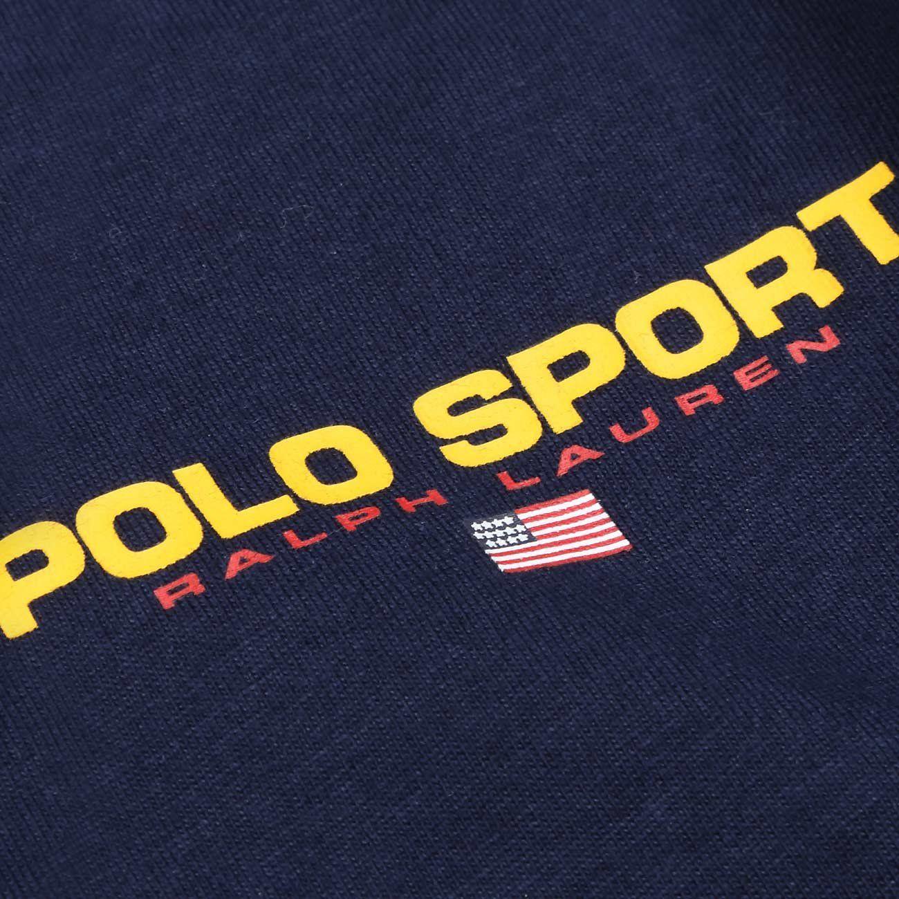 T-Shirt Manica Lunga Con Lettering Sul Braccio Bambino Blu 323818475 005 BLU POLO RALPH LAUREN 