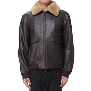 Giubbotto In Pelle Murdo DD ACC PEU5631 99012390 494 MARRONE PEUTEREY 