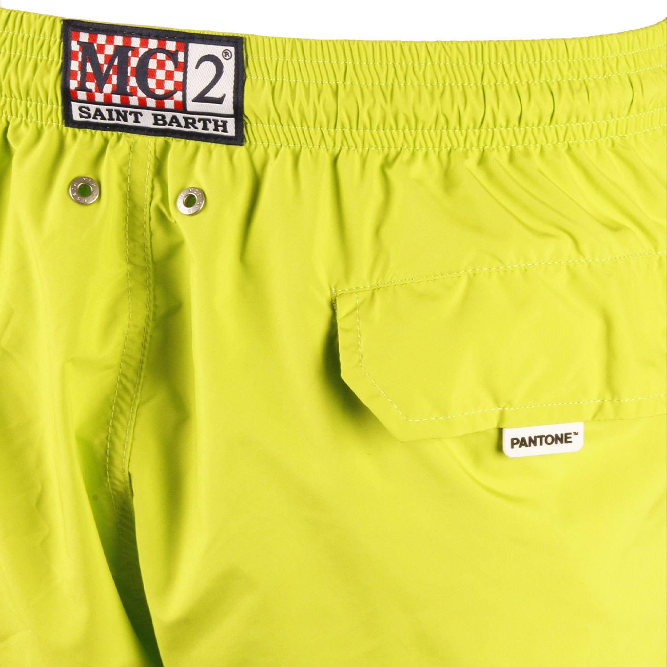 SWIM BOXER U. LIGHTING PANTONE ULTRALIGHT SWIM SHORT SAINT BARTH LIGHTING PANTONE 00440D 71 ACID GREEN MC2 SAINT BARTH 