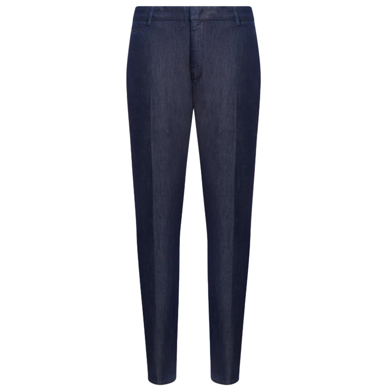 Pantaloni Joe Carrot In Denim Fisso UP615_DF0293U_LT3 800 BLU DONDUP 