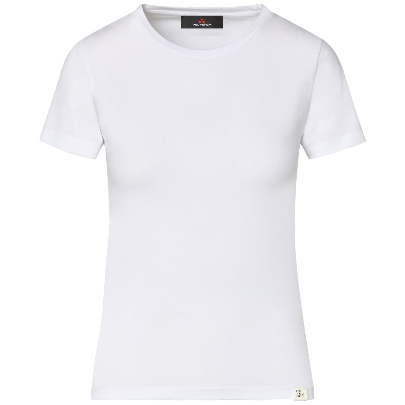 T-shirt Menta 04 In Cotone PED5664 99012414 730 BIANCO PEUTEREY 