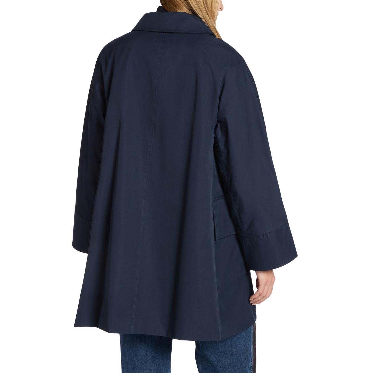 Trench Doppiopetto In Gabardine F239P000182N 034 BLU ELENA MIRO' 