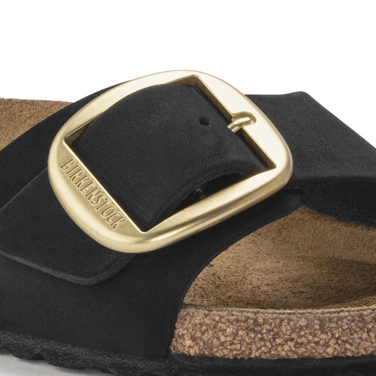 MADRID BIGBUCKLE NUBUCK LEATHER CALZ. S BIRKENSTOCK 1023373 BLACK BIRKENSTOCK 
