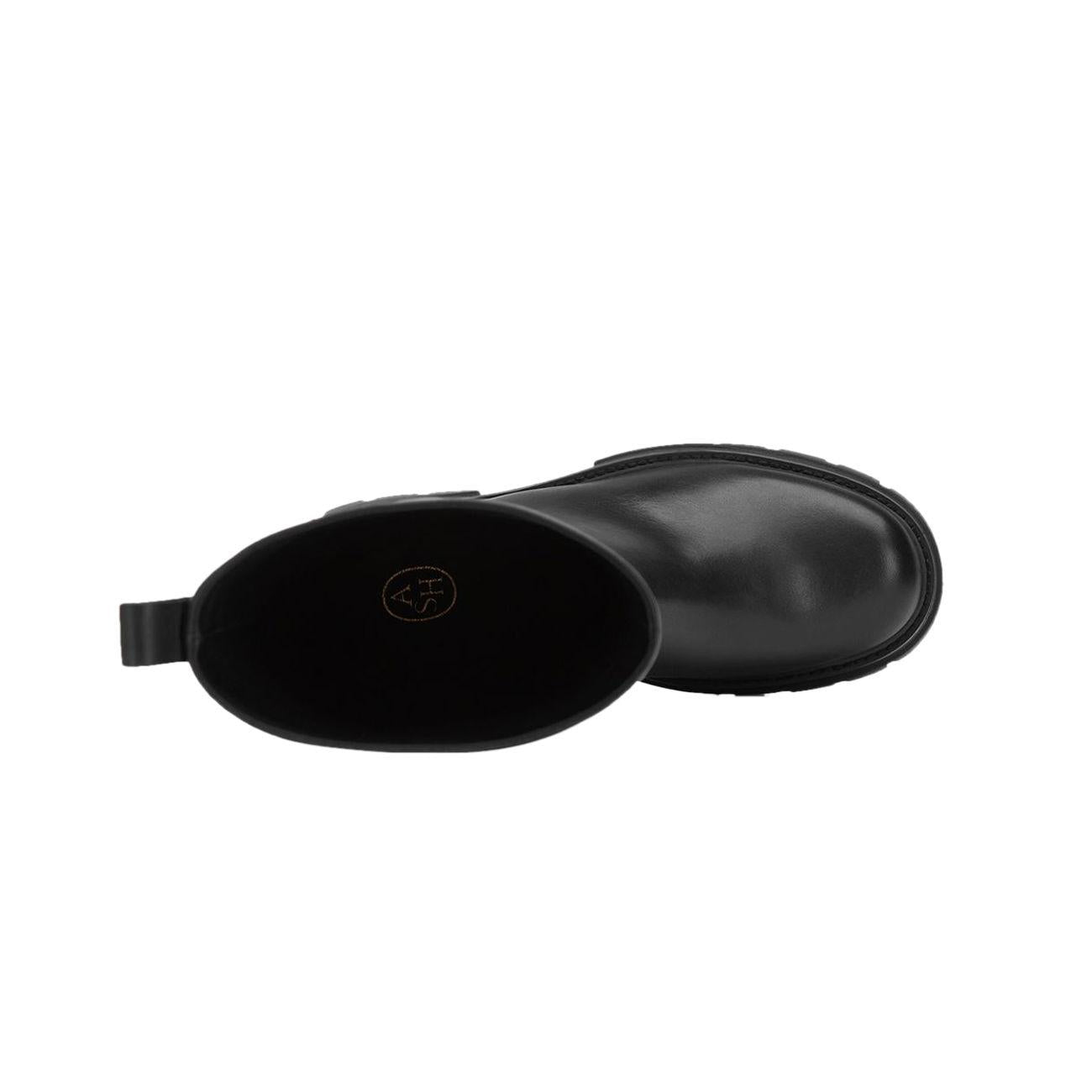 Stivali Gambale Alto Con Zip Donna Nero LUCKY01 BLACK ASH 