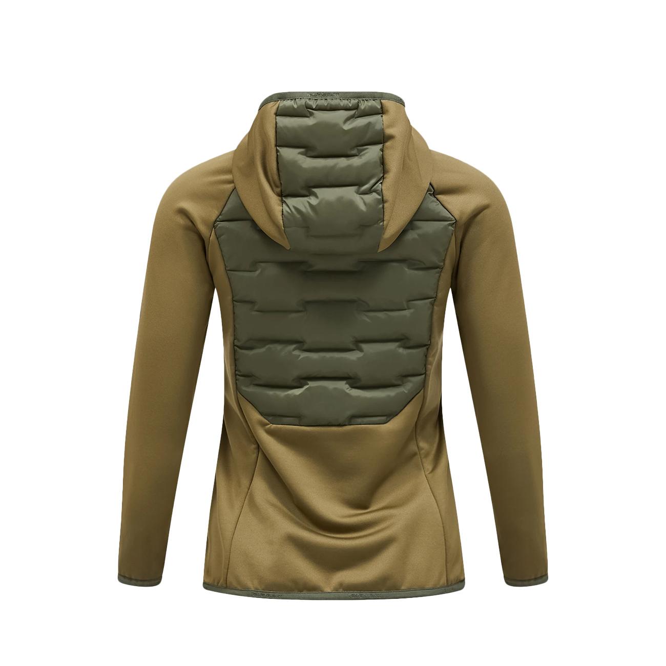 Felpa Argon Hybrid Donna Pine Needle Snap Green G79448 040 PINE NEEDLE/SNAP GREEN PEAK PERFORMANCE 