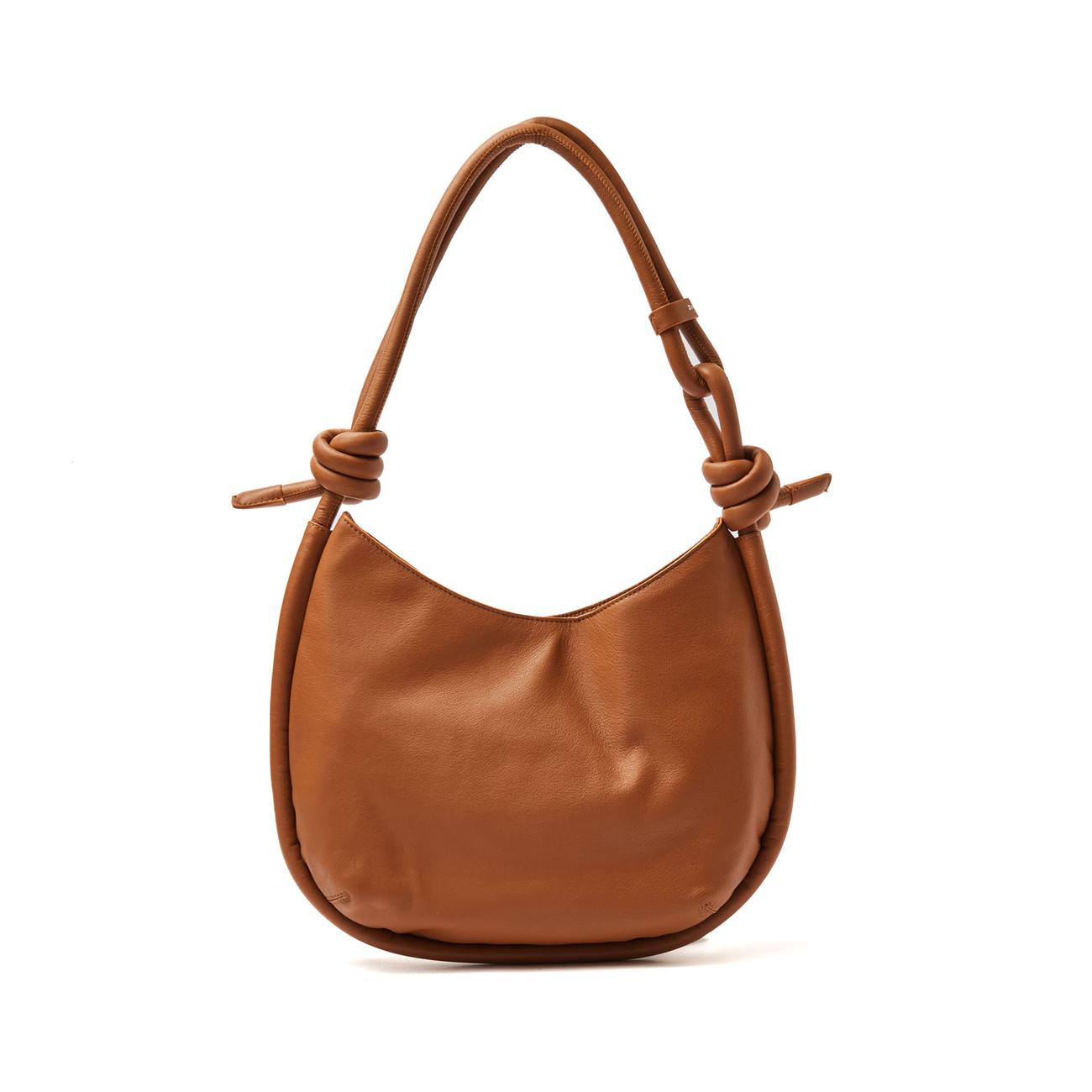 Borsa Demi' Piuma Knot L Donna Beige Genco 068550 0660000 L Z0205 BEIGE GENCO ZANELLATO 