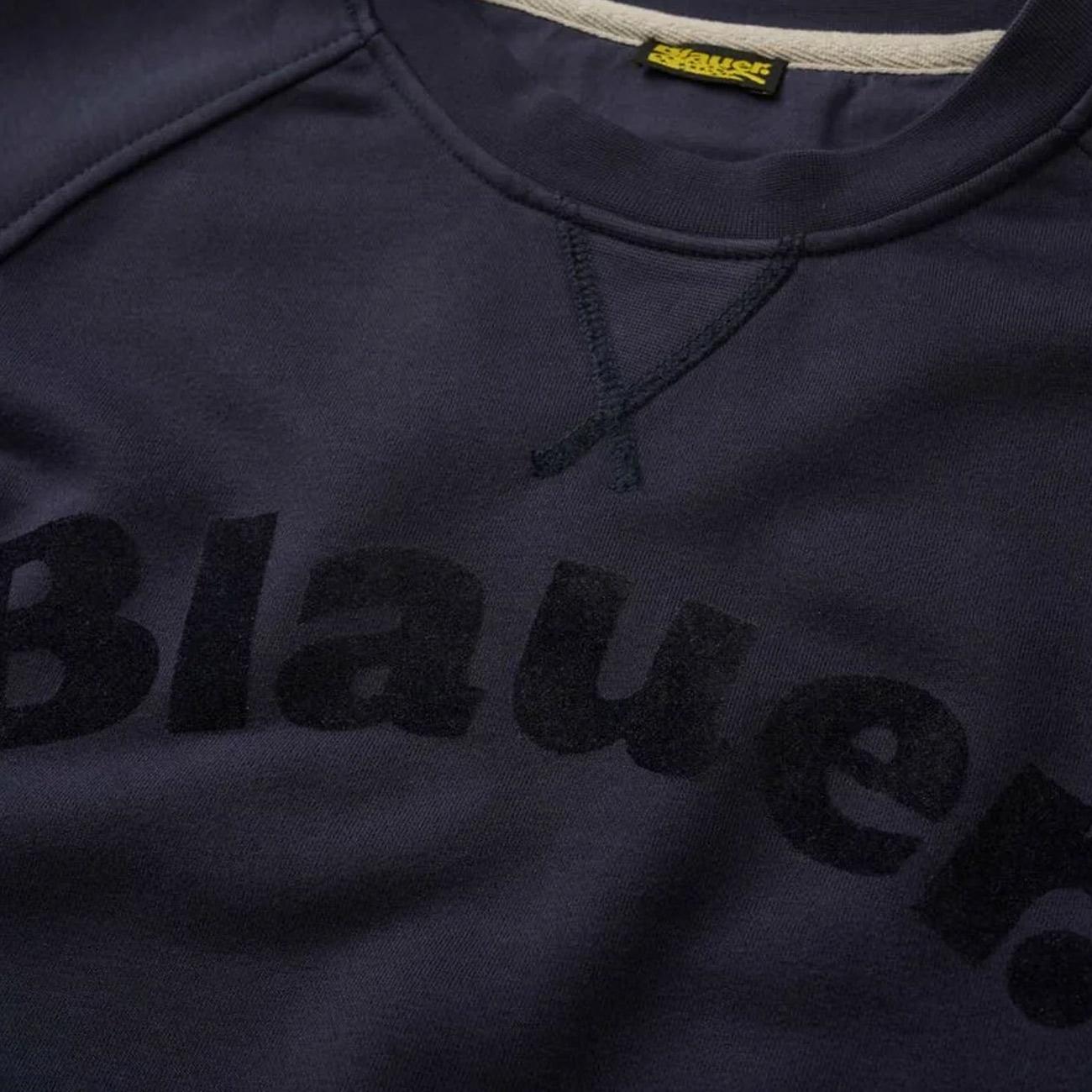 Felpa Flock Camp 26SBLUF03242-006804 888 BLU BLAUER 