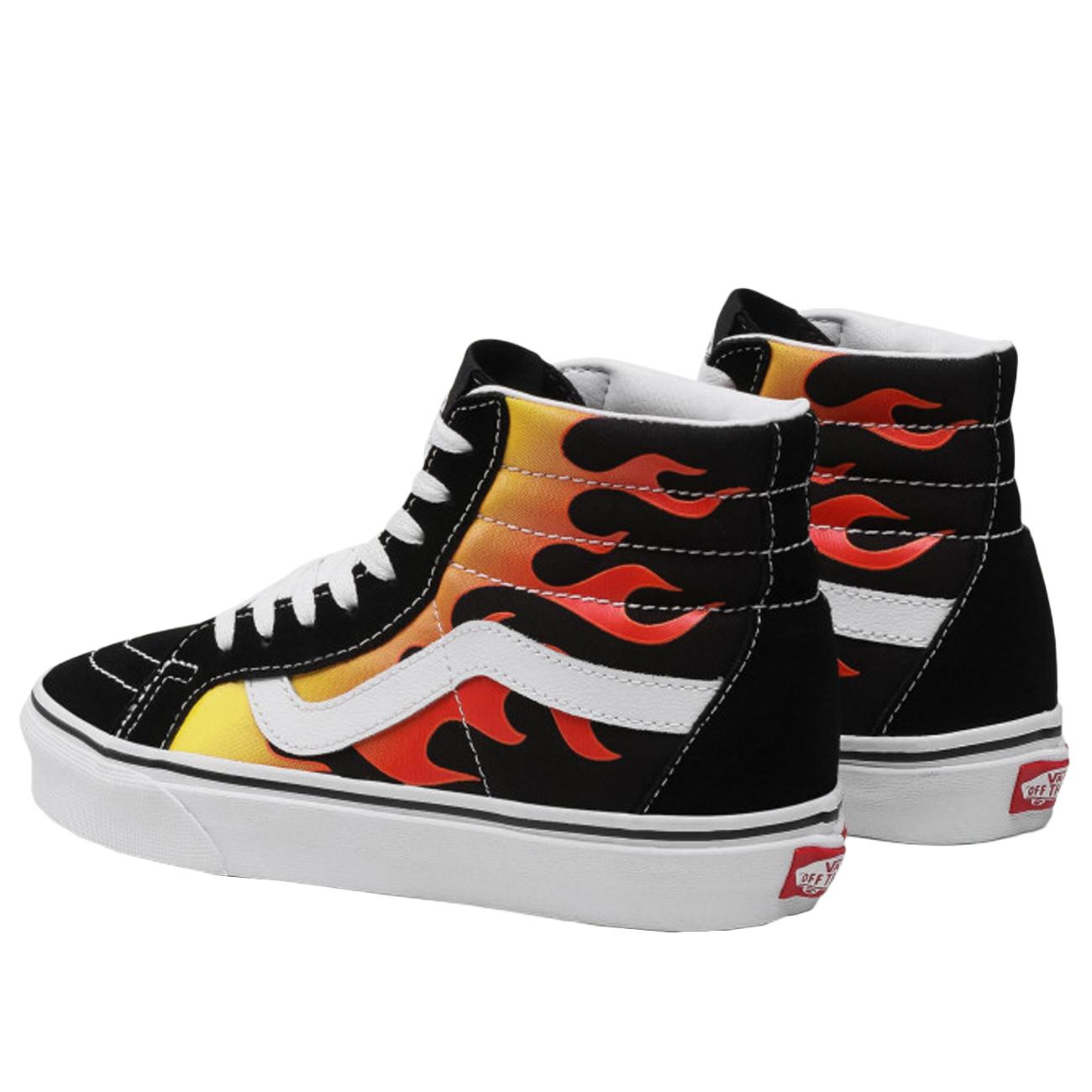 Scarpe Flame Sk8-Hi Reissue VN0A2XSBPHN BLACK/BLACK/TRUE WHITE VANS 