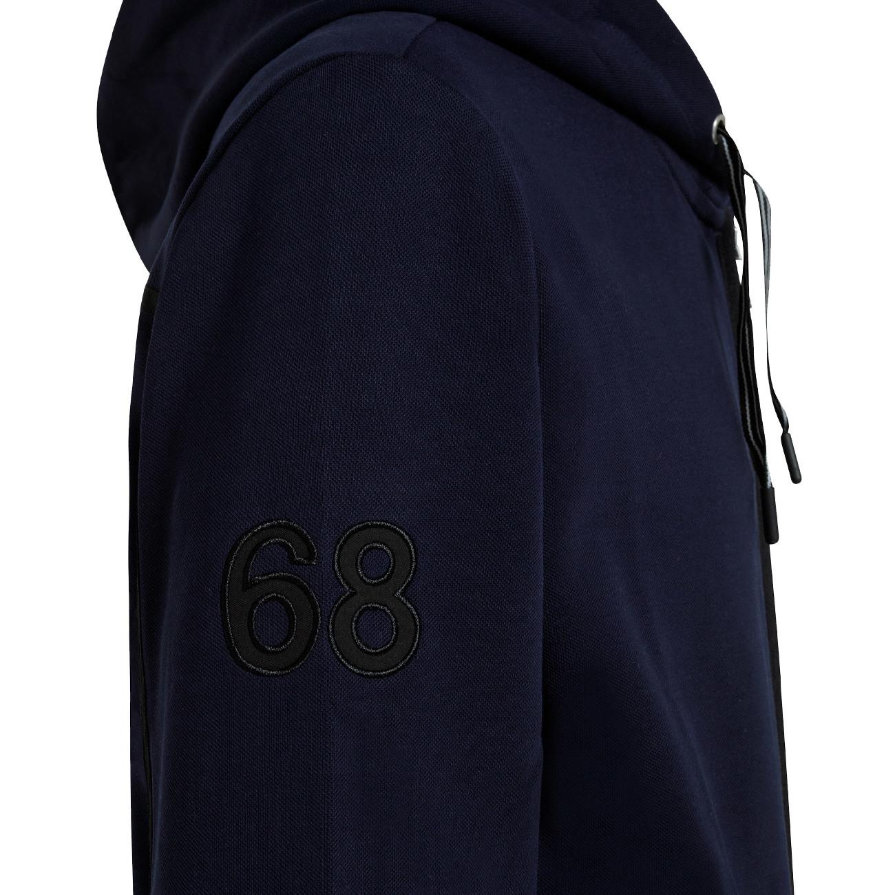 Felpa Con Cappuccio Uomo Navy Blue F42114 07 NAVY BLUE SUN68 