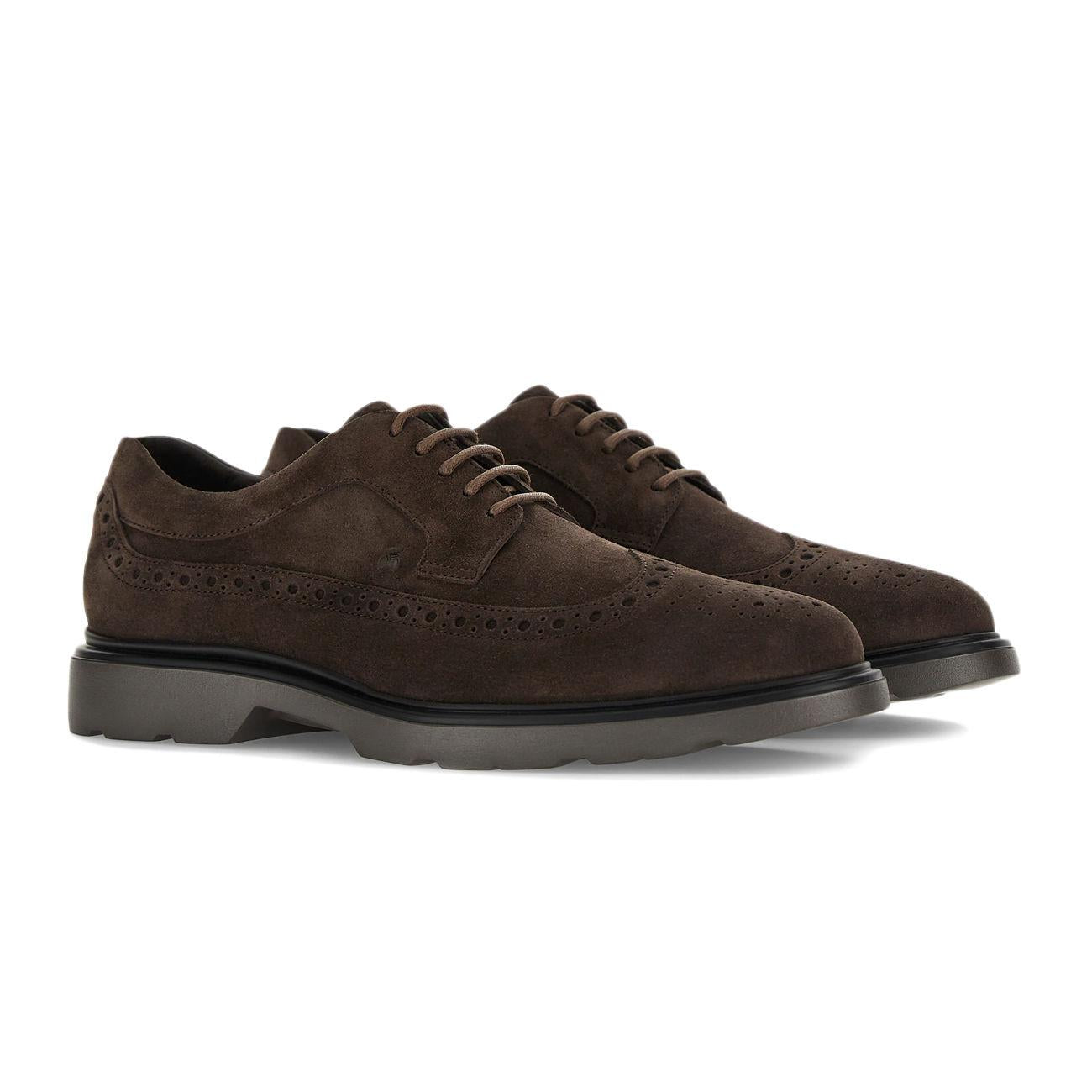 Scarpe Route Classica Scamosciata Uomo Moro HXM3930BX60HG09999 MORO HOGAN 