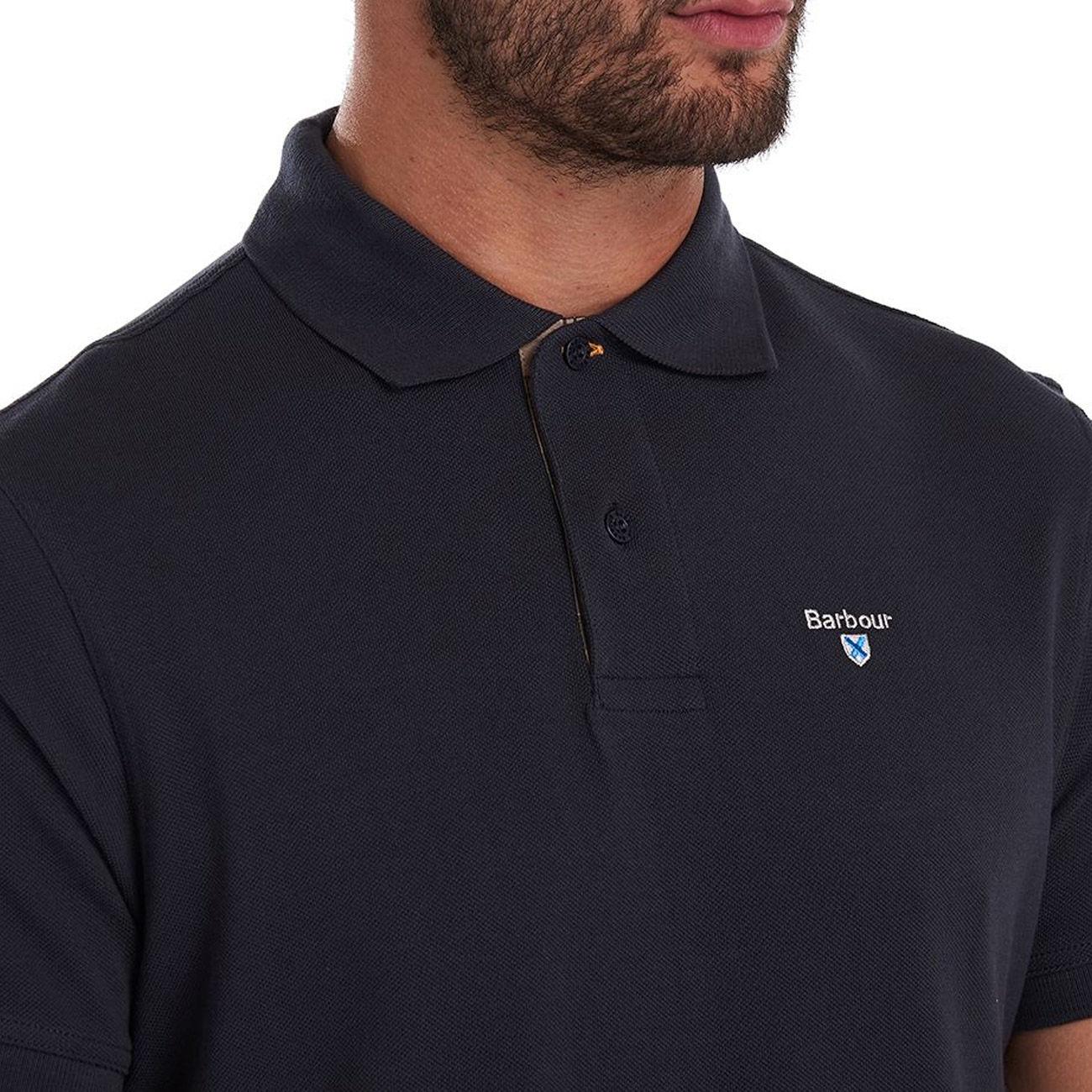 POLO U. TARTAN PIQUE BARBOUR MML0012 NY51 NAVY DRESS BARBOUR 