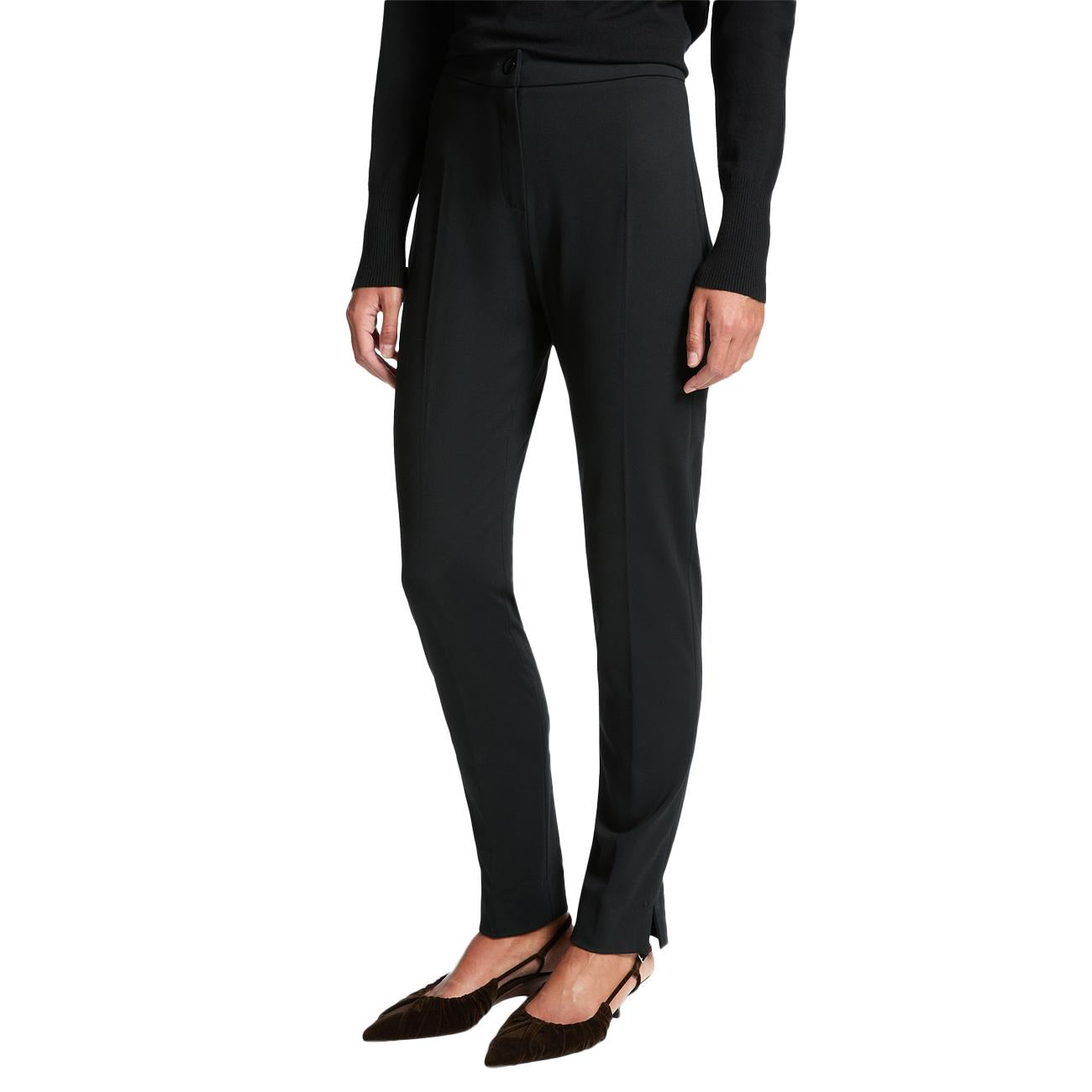 Pantalone A Sigaretta In Punto Milano P062P300395N 033 NERO ELENA MIRO' 