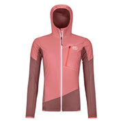 GIACCA D. LADIZ HYBRID JACKET ISOL. MERINO FUNZ. C/INSERTI ANTIVENTO ORTOVOX 86959 MOUNTAIN ROSE ORTOVOX 