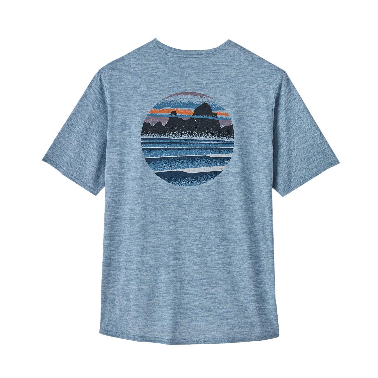 T.SHIRT U. M`S CAP COOL DAILY GRAPHIC SHIRT PATAGONIA 45235 SSMX SKYLINE STEAM BLUE XDYE PATAGONIA 