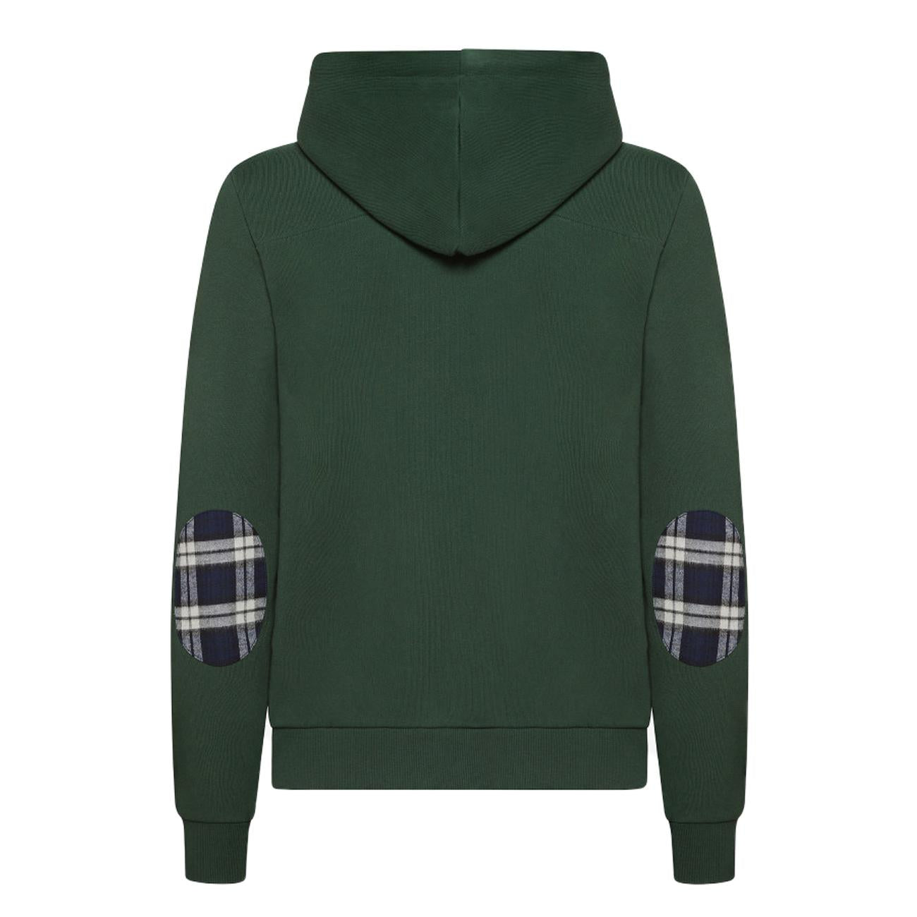 Felpa Con Zip A Contrasto Uomo Verde F43123 37 VERDE SUN68 