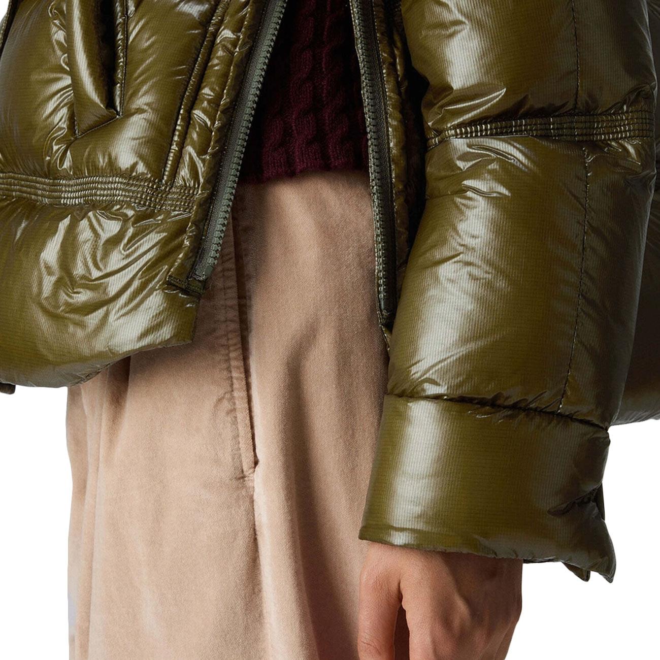 Piumino takan rp mid fur lucido PED5123 01181752 689 VERDE PEUTEREY 