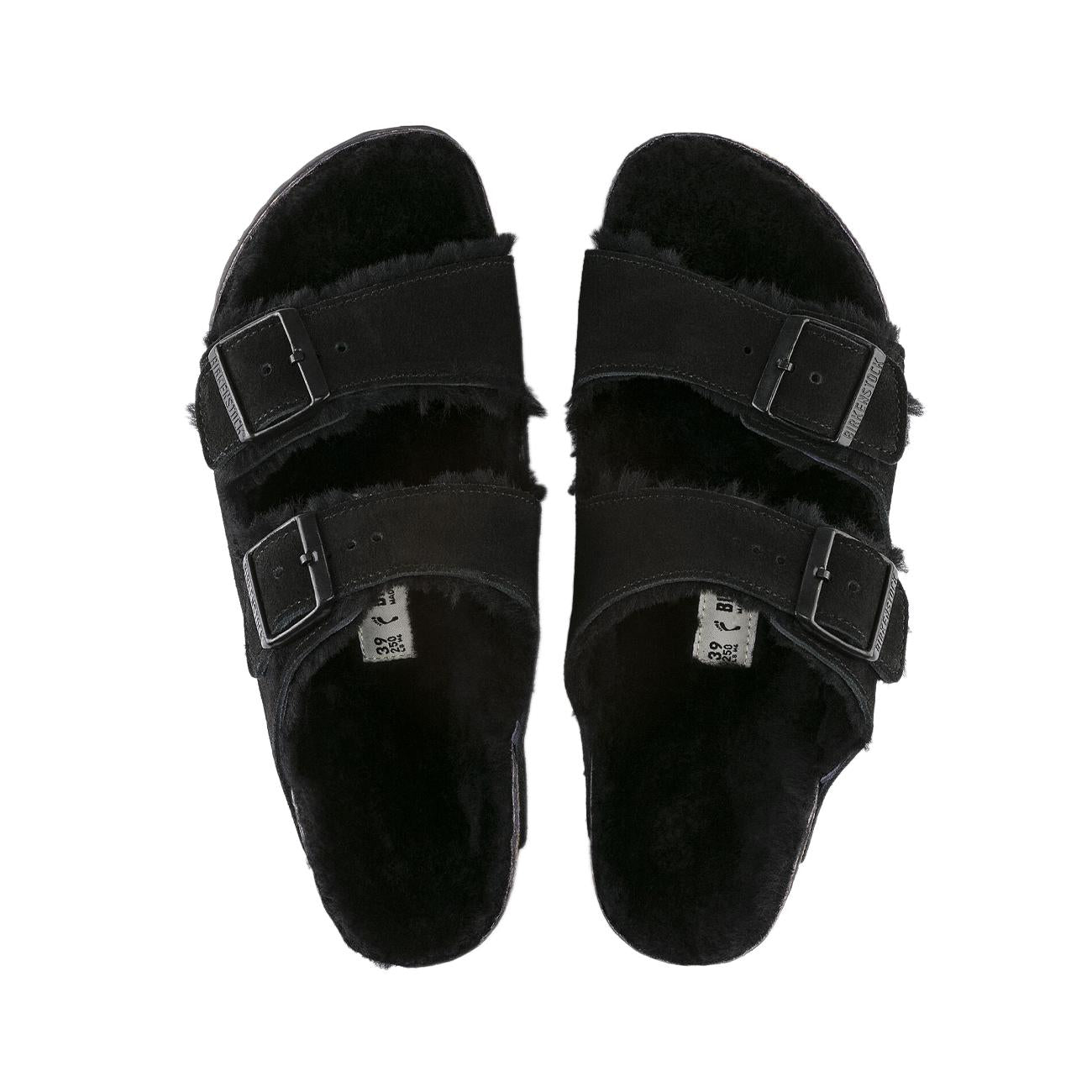 Sandali Arizona Shearling Unisex Black 0752663 BLACK/BLACK BIRKENSTOCK 