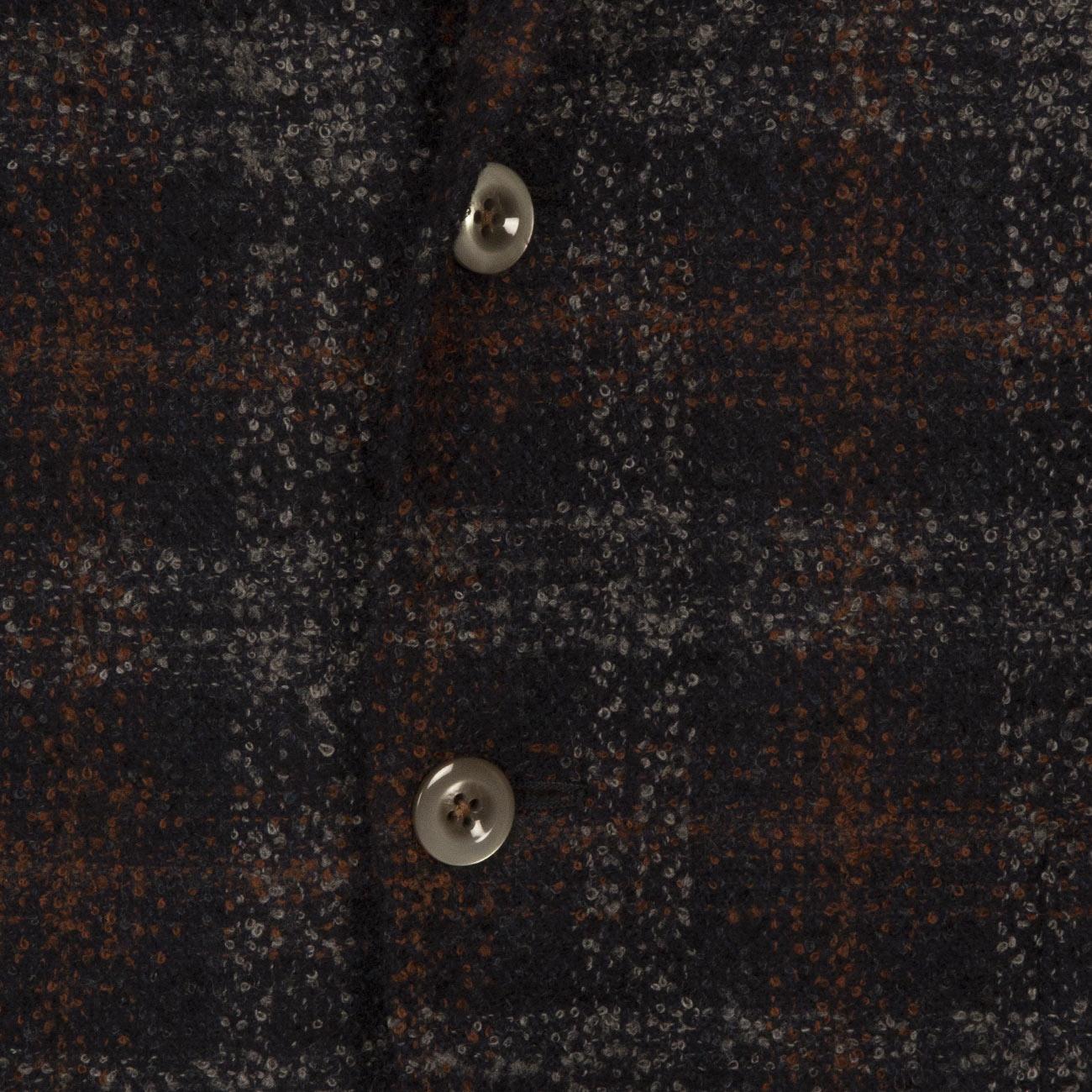 Giacca U.Regul.Boucle` C/Lana Check 2B+T.Appl. Brando 2898/72071 1BLU/RUGGINE BRANDO 