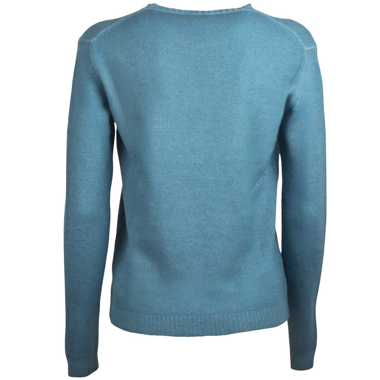 Maglia a girocollo slim B2092 973 ACQUA BASE 