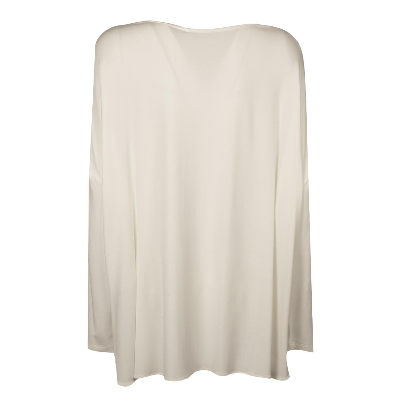 Blusa In Viscosa Donna White + Off White 66447 9184 WHITE+OFF WHITE LE TRICOT PERUGIA 