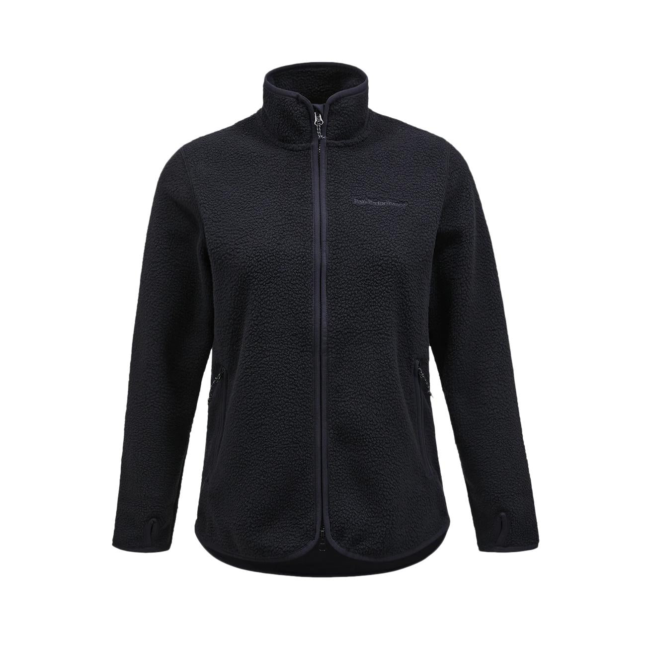 Pile Zip Donna Nero G79699 040 BLACK PEAK PERFORMANCE 