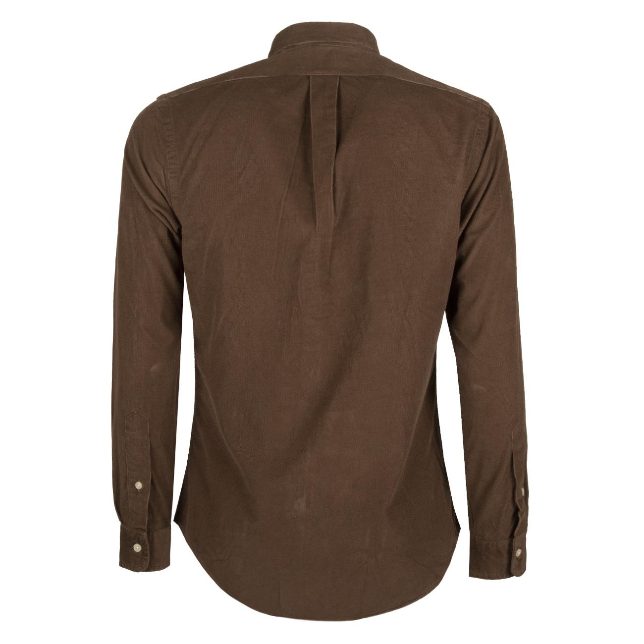 Camicia A Coste Uomo Chocolate Mousse 710818761 013 CHOCOLATE MOUSSE POLO RALPH LAUREN 
