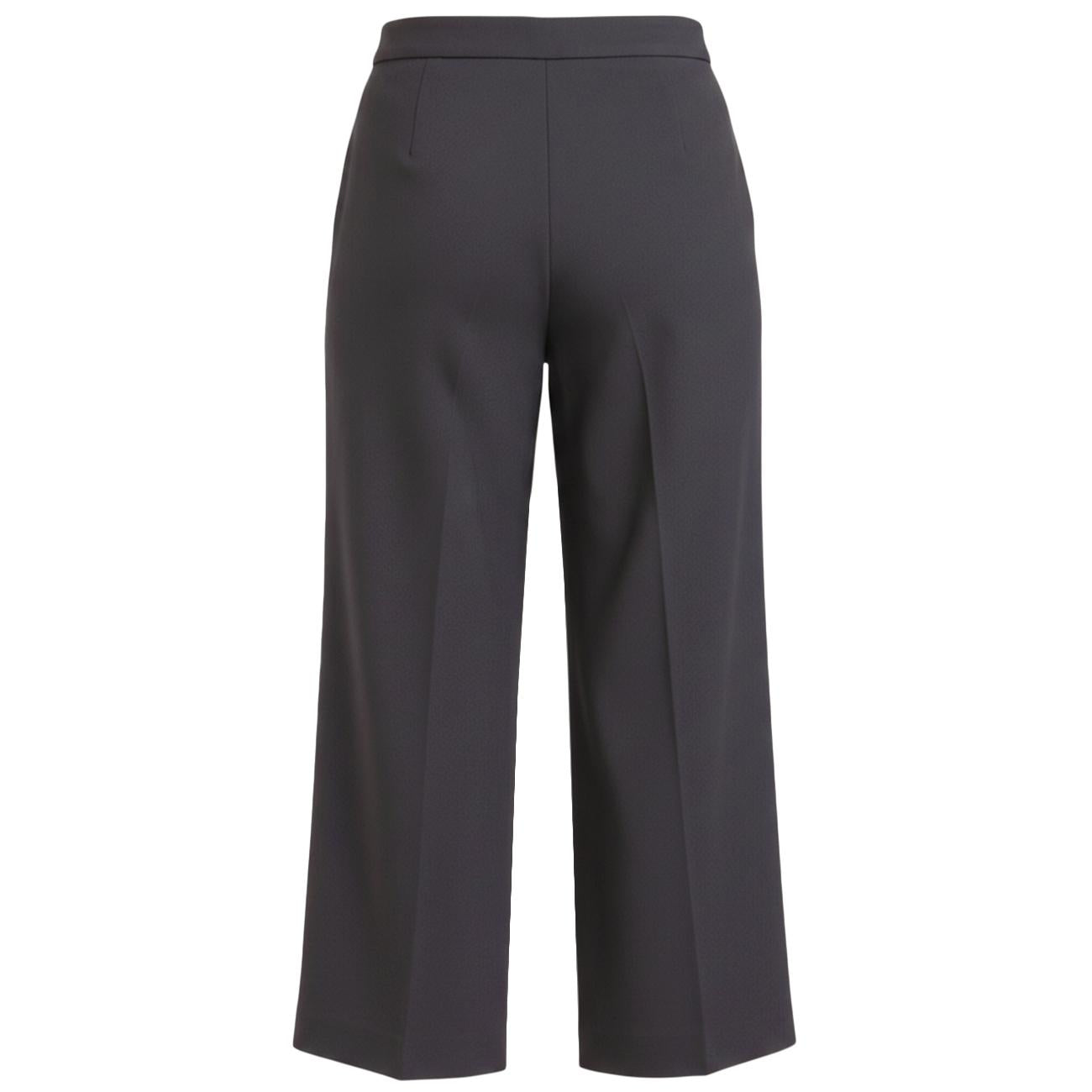 Pantaloni Cropped In Flanella Stretch P141P000299N 023 ANTRACITE ELENA MIRO' 