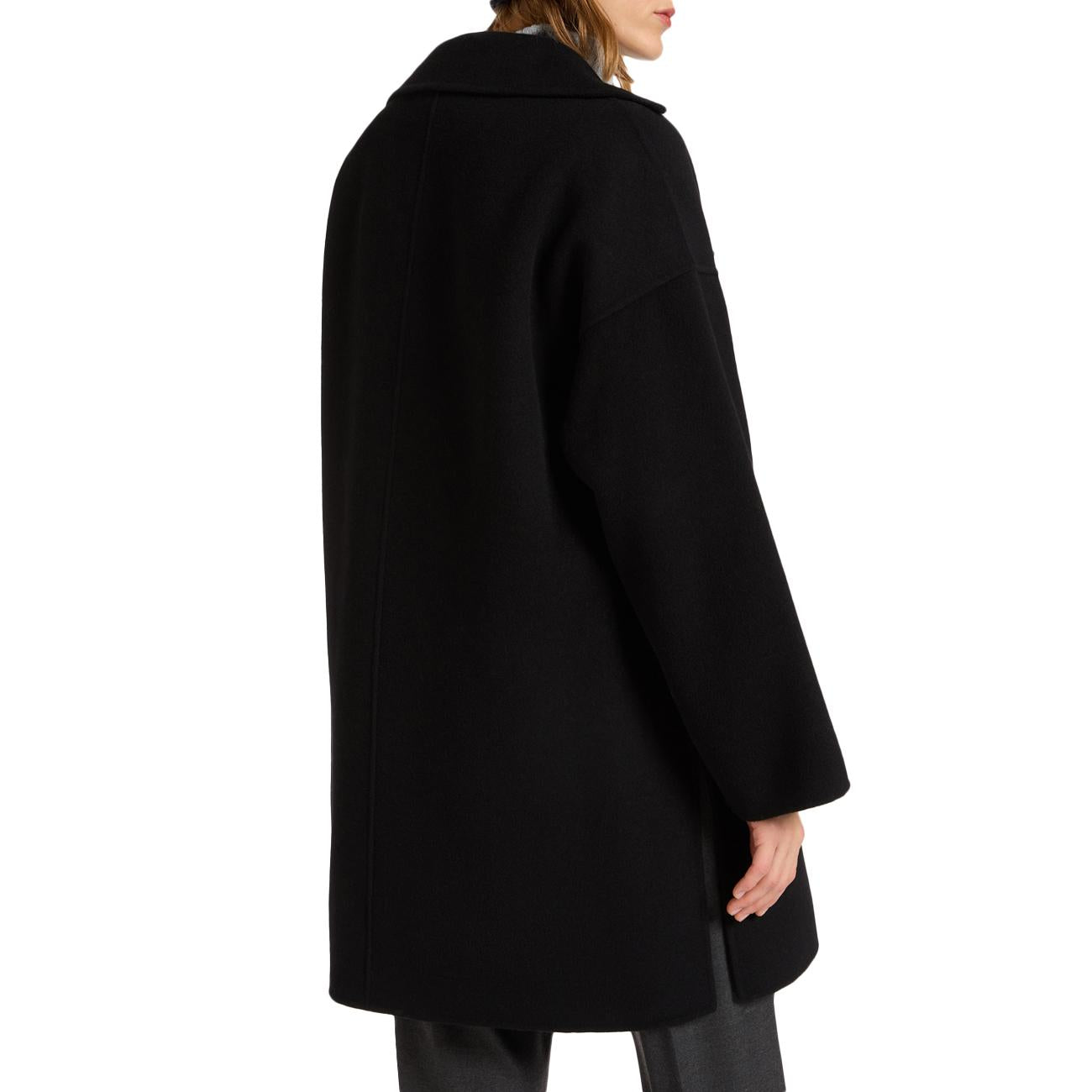 Caban Sartoriale Con Ampio Collo 8081E000162N 033 NERO ELENA MIRO' 