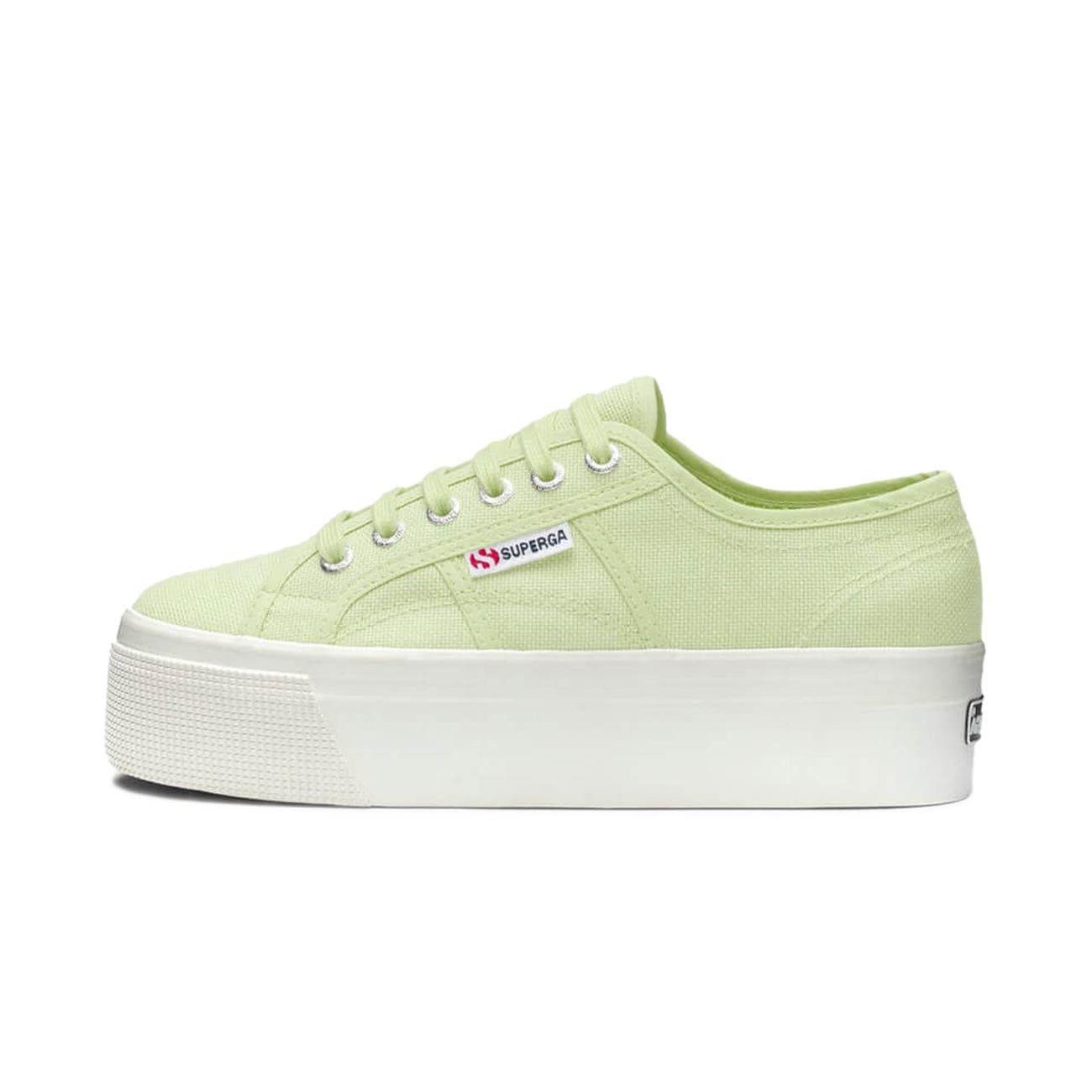 Sneakers 2790 Cotw Linea Up And Down Donna Green Rose Avorio S9111LW/270 AGMGREENPRIMROSE/AVORIO SUPERGA 