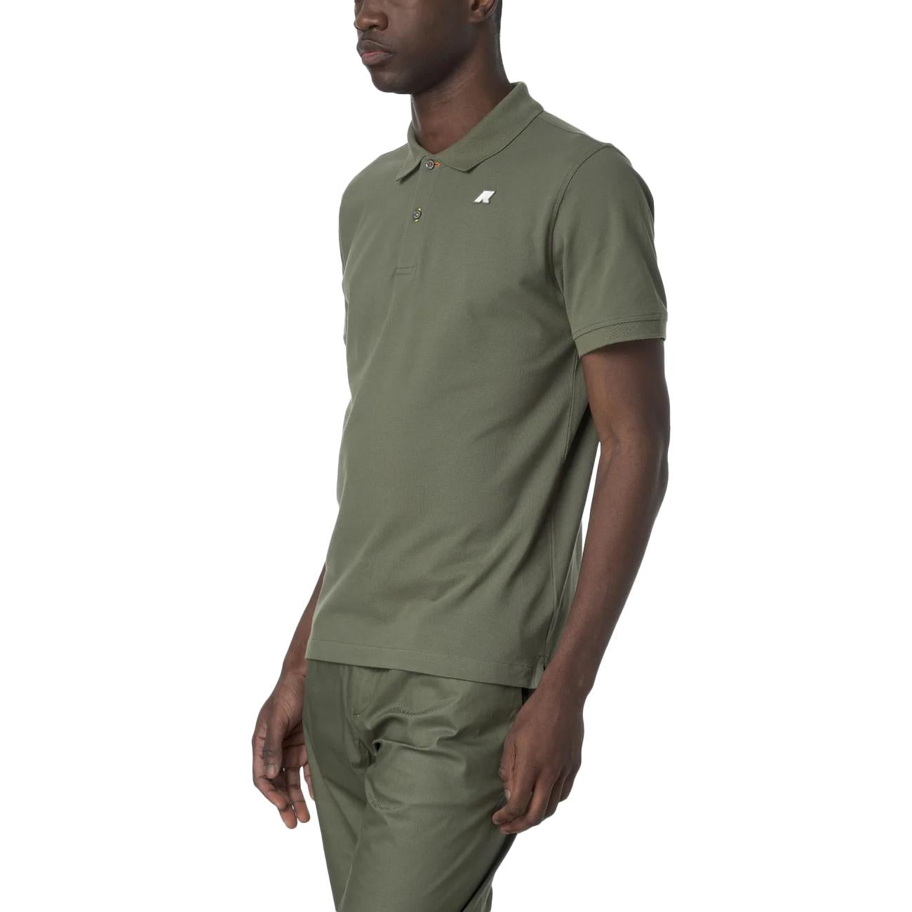 Polo Vinnie Pique Slim K1125CW V15 GREEN LICHEN K-WAY 
