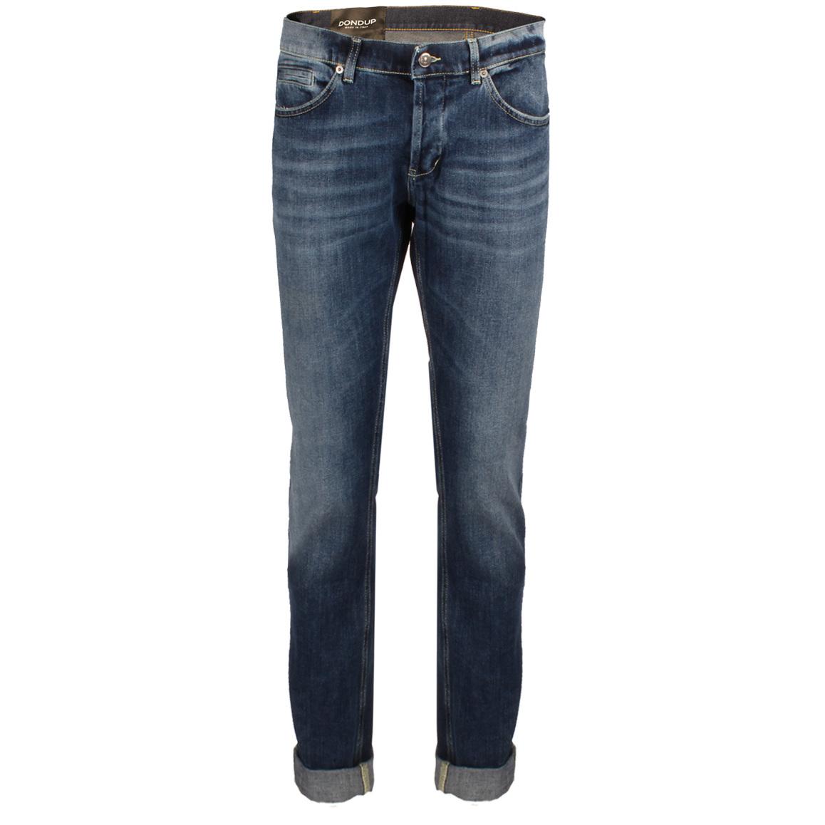 Jeans George Effetto Fermo Uomo Blu UP232 DS0229U DI4 800 BLU DONDUP 