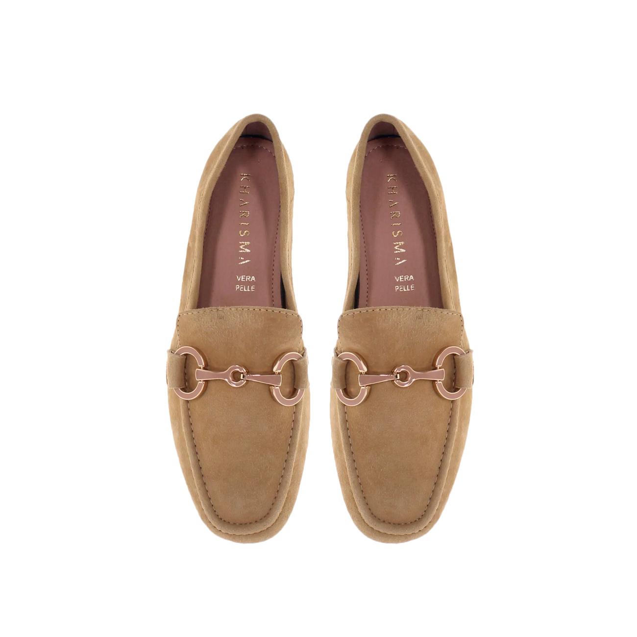 Mocassini Camoscio Donna Tan 7086 TAN KHARISMA 