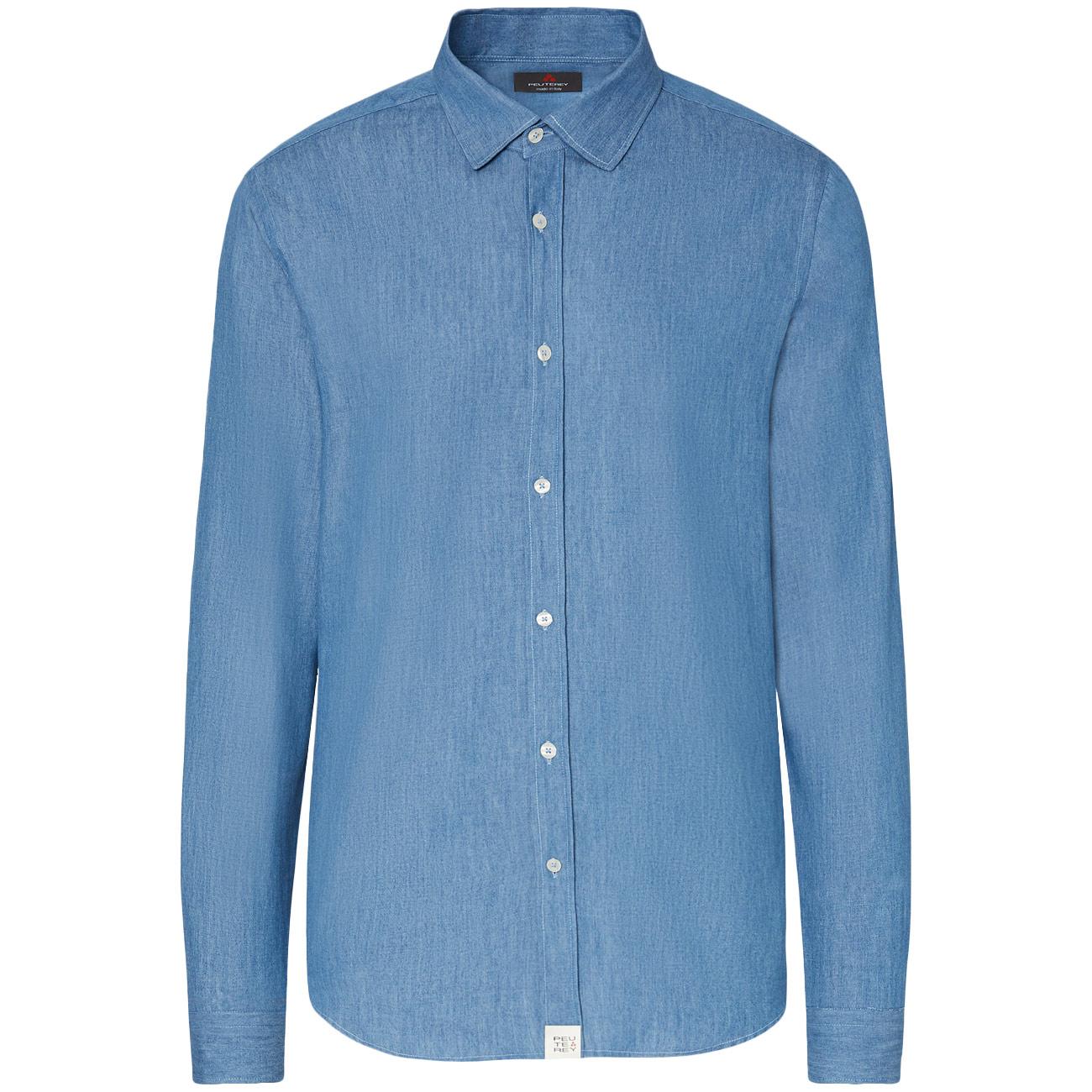 Camicia Etienne CH In Chambray Di Cotone PEU5927 99012457 CH001 JEANS CHIARO PEUTEREY 