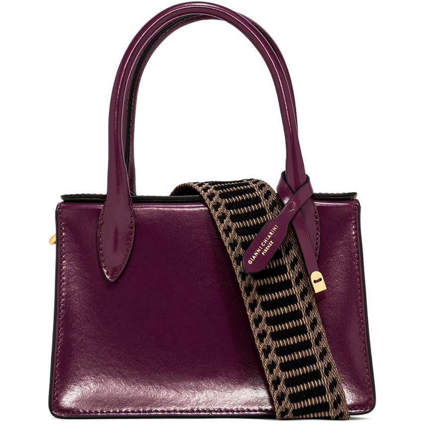 Borsa Eva Pelle Lucida Donna Grape BS9715CLUX/NA 12593 GRAPE GIANNI CHIARINI 