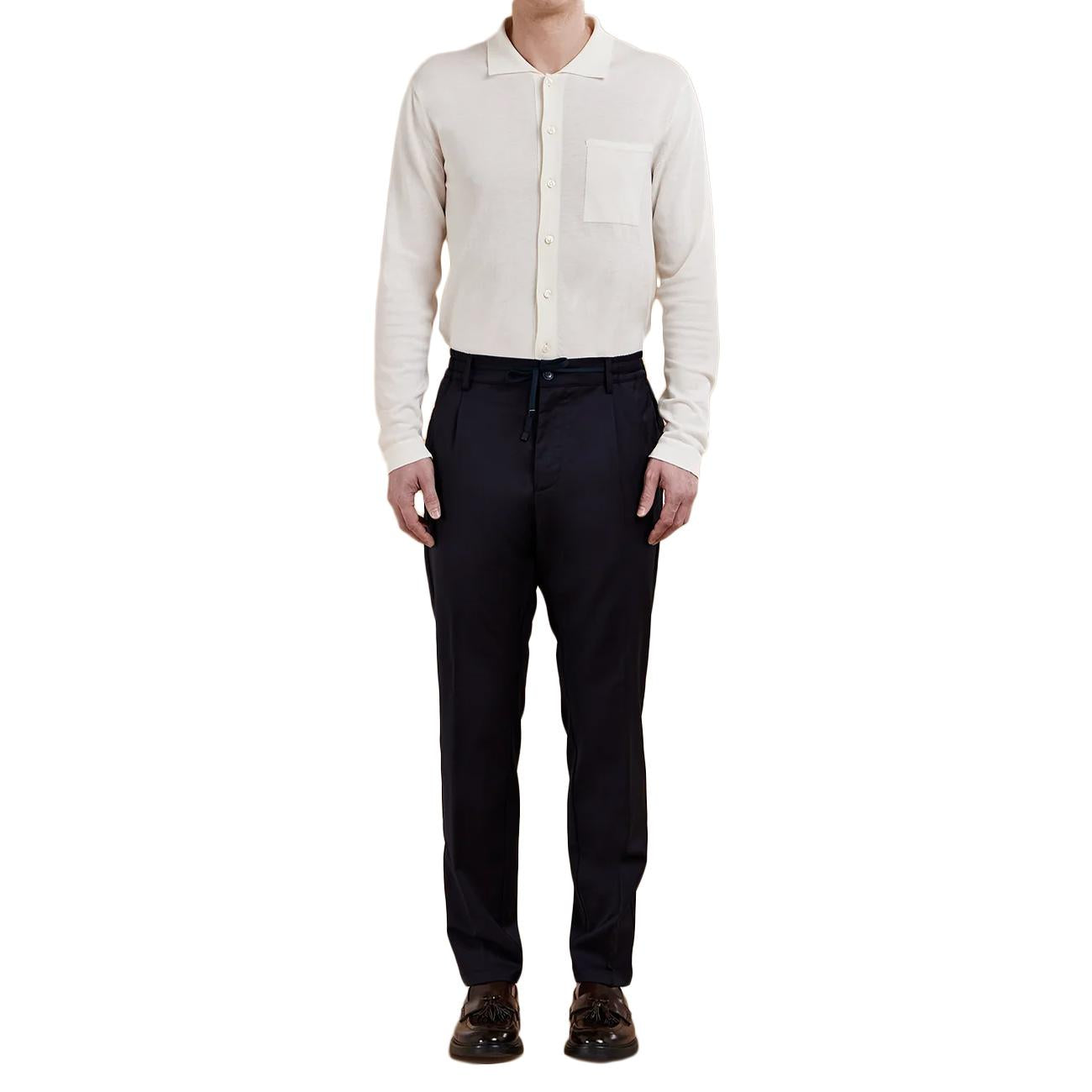 Pantalone Mitte Con Coulisse Uomo Notte S.M02.MITTE1516 511 NOTTE CRUNA 