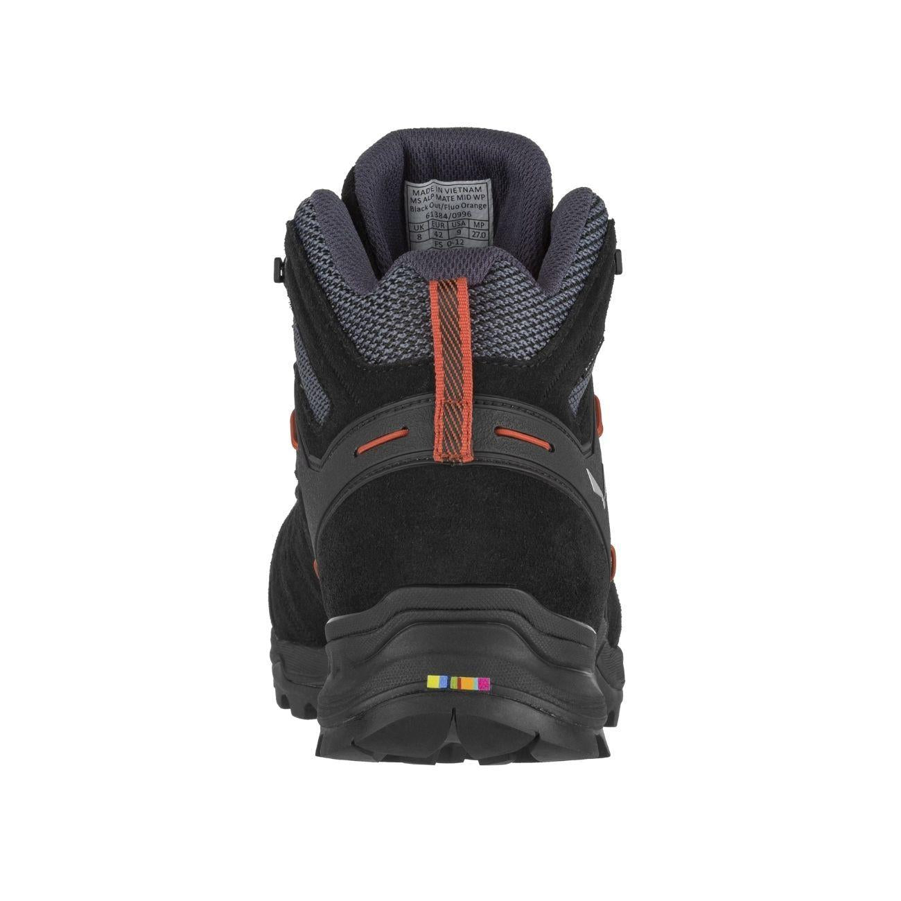 Scarpe Alp Mate Mid Ptx Impermeabile Unisex Black Out Fluo Orange 61384 0996/BLACK OUT/FLUO ORANGE SALEWA 