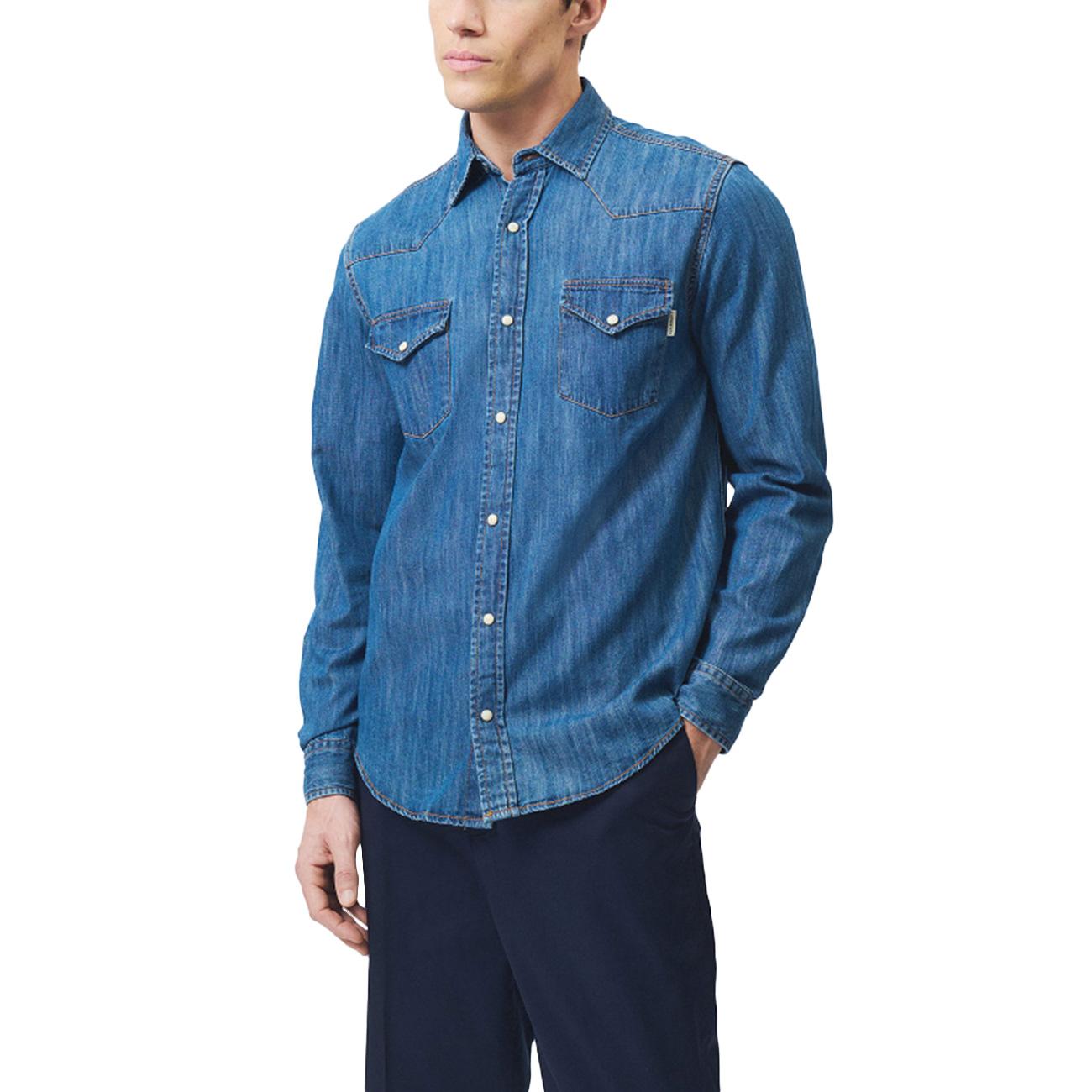 Camicia Martin Cobalt Stone RRU400CG343161 C0999 STONE DENIM ROY ROGER'S 