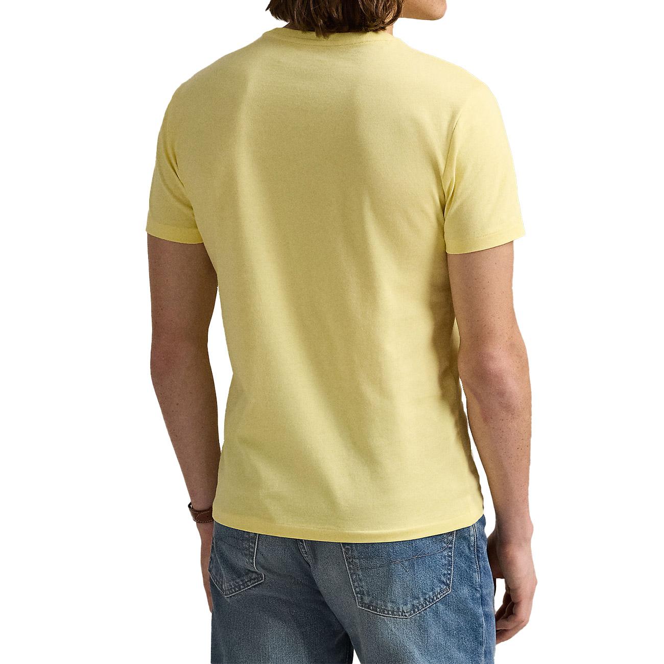 T-Shirt Girocollo Slim Fit Jersey Uomo Resort Gold 710671438 414 RESORT GOLD/C7215 POLO RALPH LAUREN 