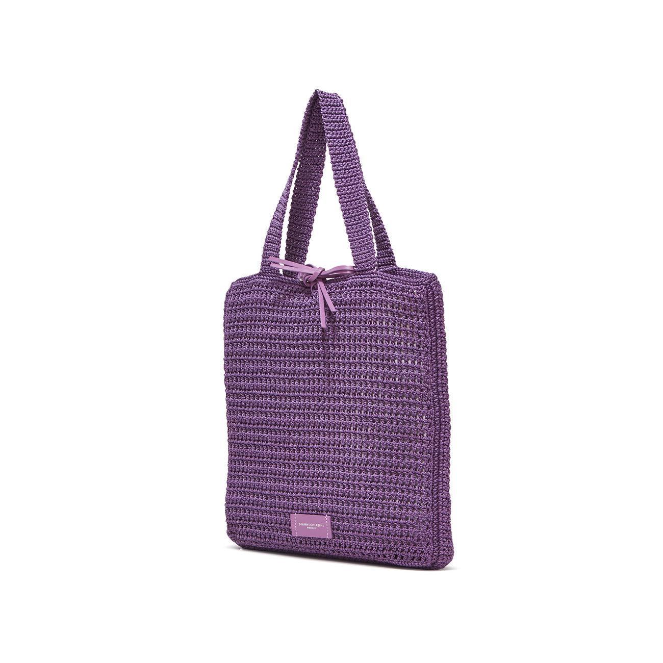 BORSA VICTORIA PELLE E TESSUTO GIANNI CHIARINI BS10230SMCRH/PL 038 GLICINE GIANNI CHIARINI 