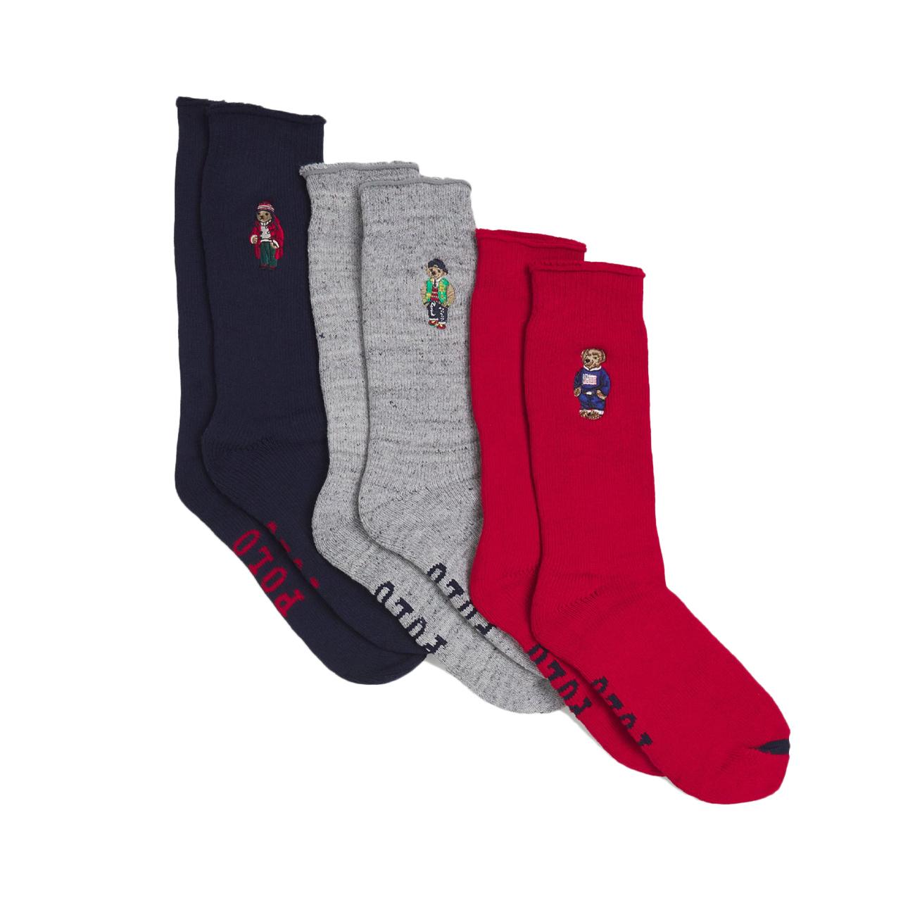 Gift Box 3Pack Calze Lunghe Unisex Assorted 449958862 001 ASSORTED POLO RALPH LAUREN 