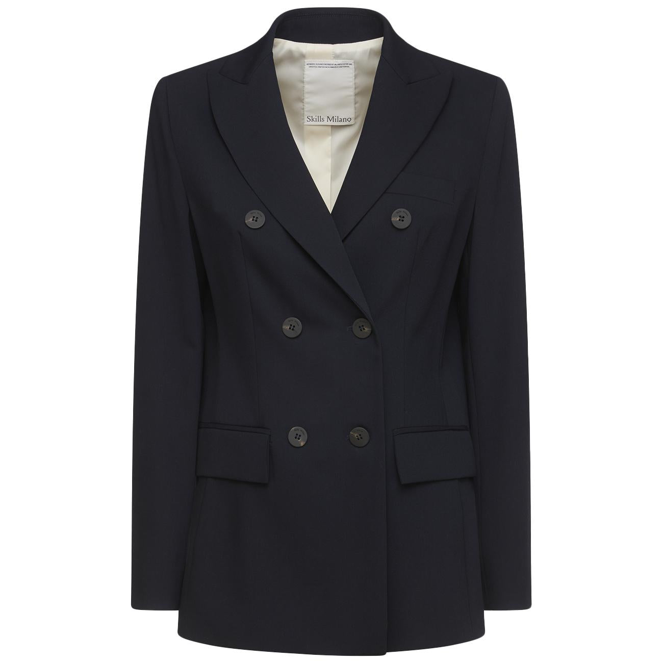 Blazer Doppiopetto W302NAIMA373W721 790 BLU SCURO SKILLS MILANO 