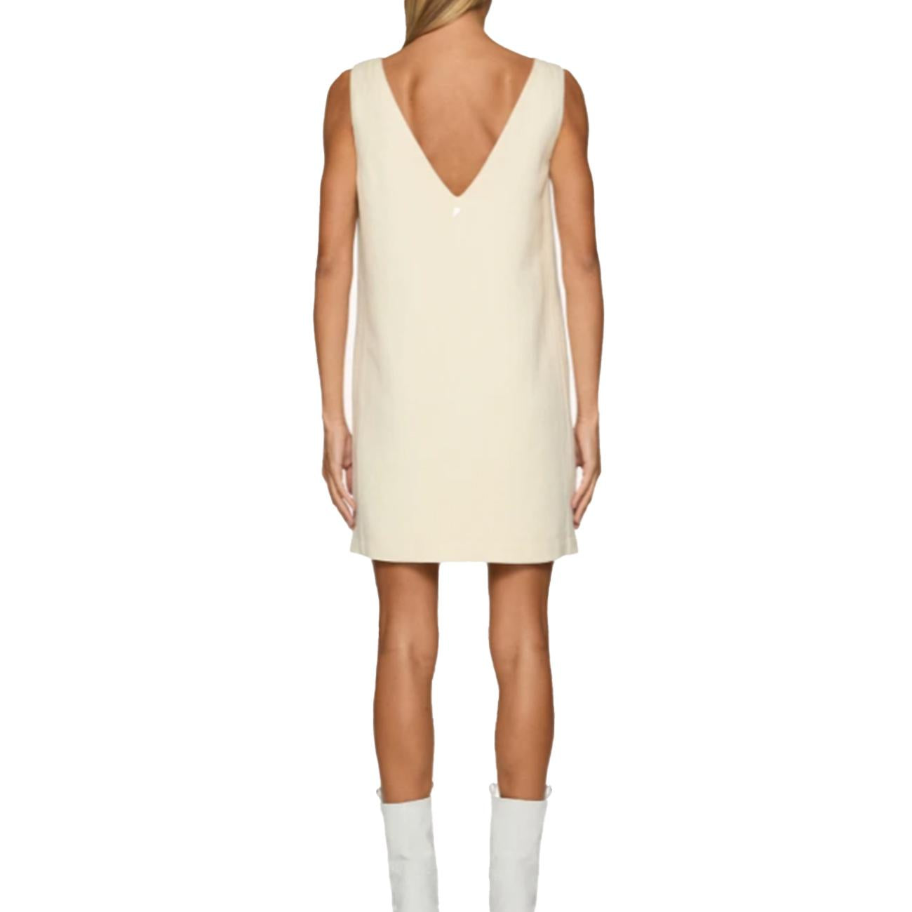 Abito Corto Smanicato DA445IF0041DXXX 004 BEIGE DONDUP 