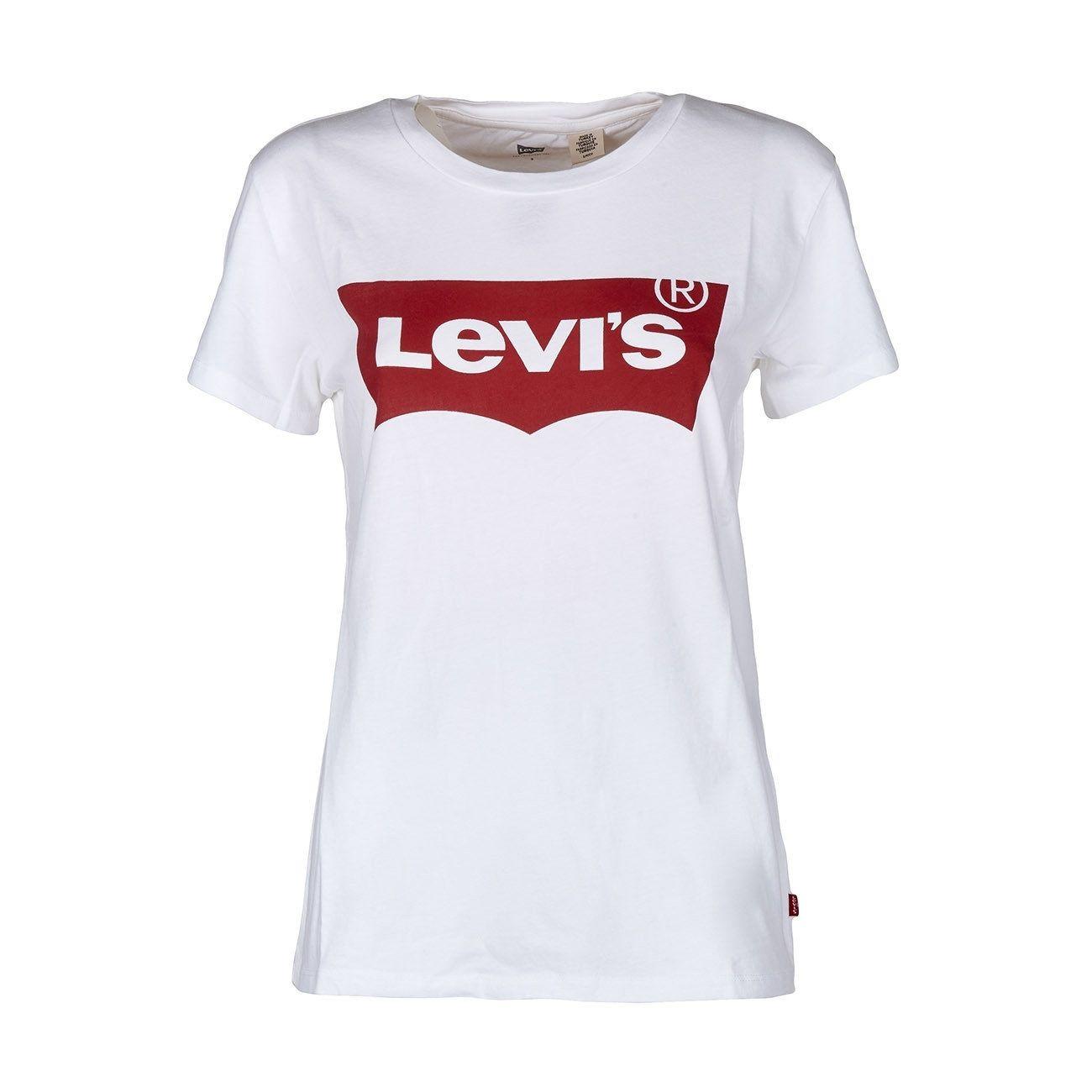 T-Shirt The Perfect Tee Donna Bianco Rosso LEVI/17369/0053 BIANCO/ROSSO LEVIS 