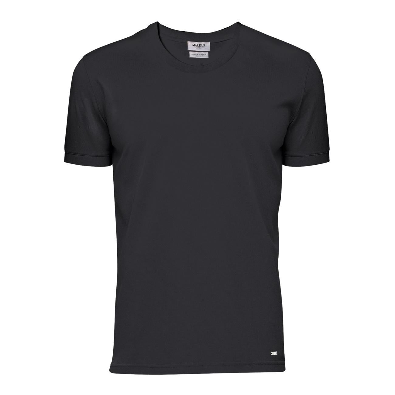 T-Shirt In Jersey Uomo Nero MK21004 NERO MARKUP 